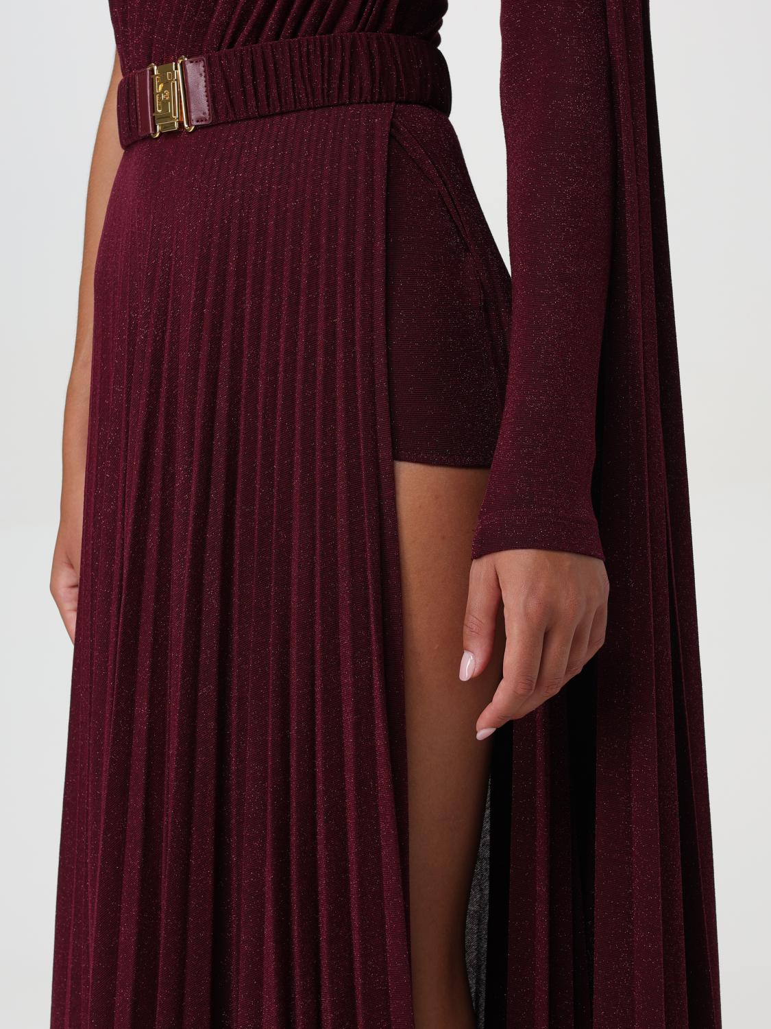 elisabetta franchi dress burgundy Elisabetta Franchi Evening Dress Burgundy AB81056E2