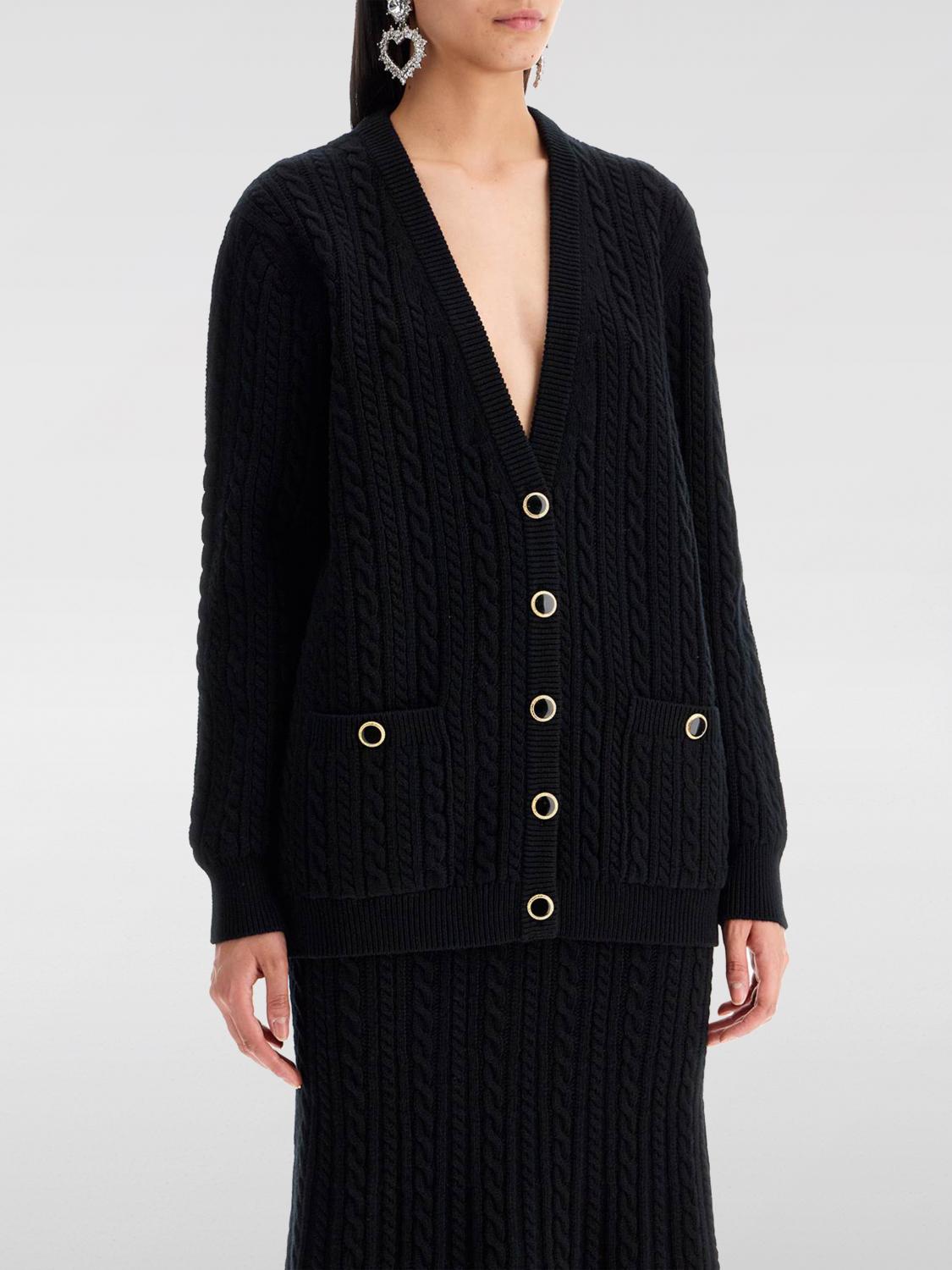 ALESSANDRA RICH CARDIGAN: Cardigan woman Alessandra Rich, Black - Img 1