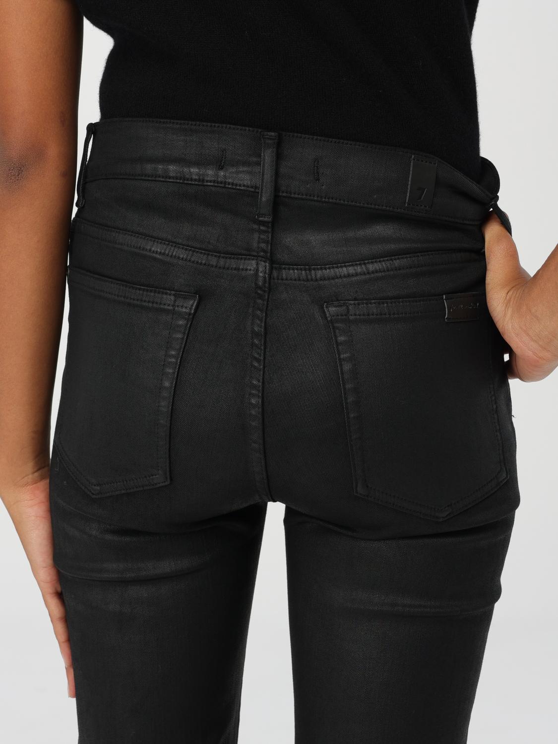 7 FOR ALL MANKIND JEANS: Jeans damen 7 For All Mankind, Schwarz - Img 3