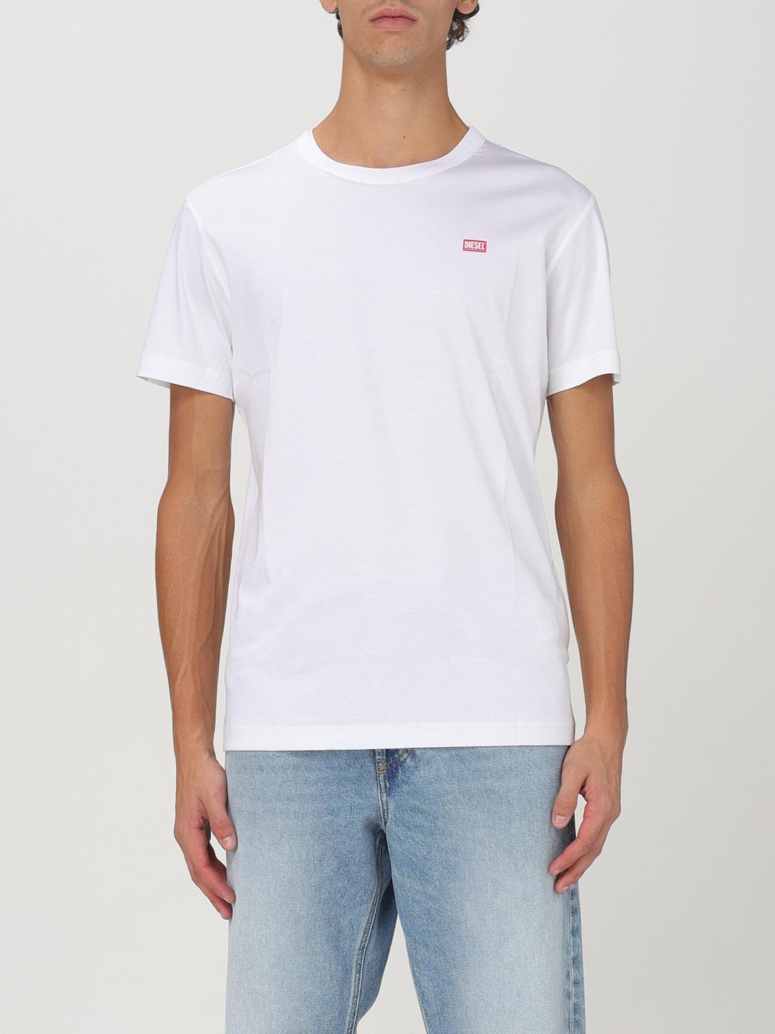 DIESEL T-SHIRT: T-shirt men Diesel, White - Img 1