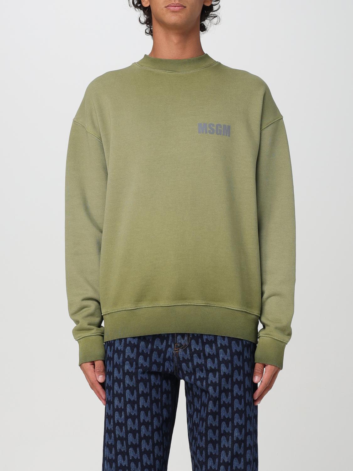 MSGM SWEATSHIRT: Sweatshirt men MSGM, Green - Img 1