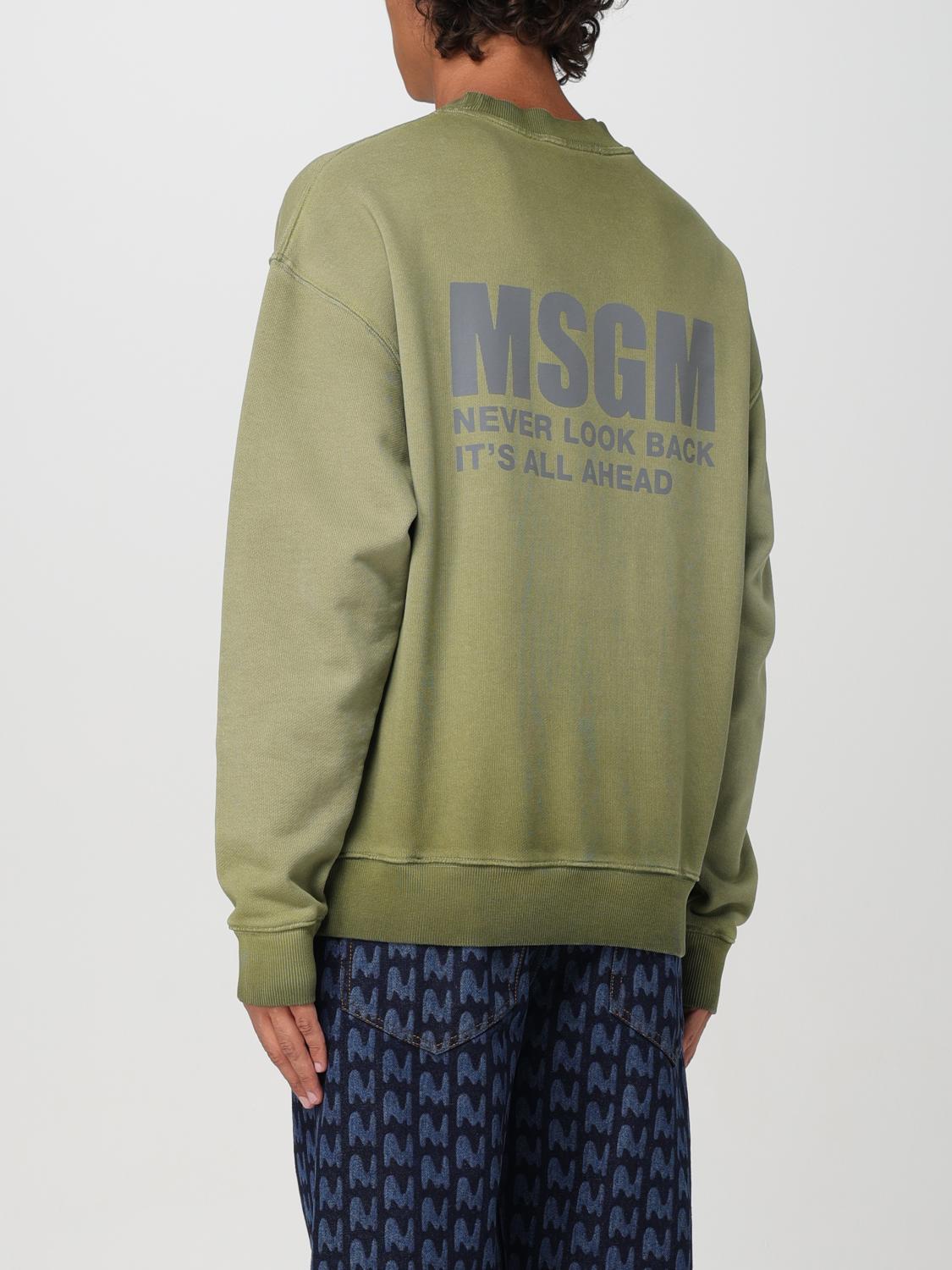 MSGM SWEATSHIRT: Sweatshirt men MSGM, Green - Img 2