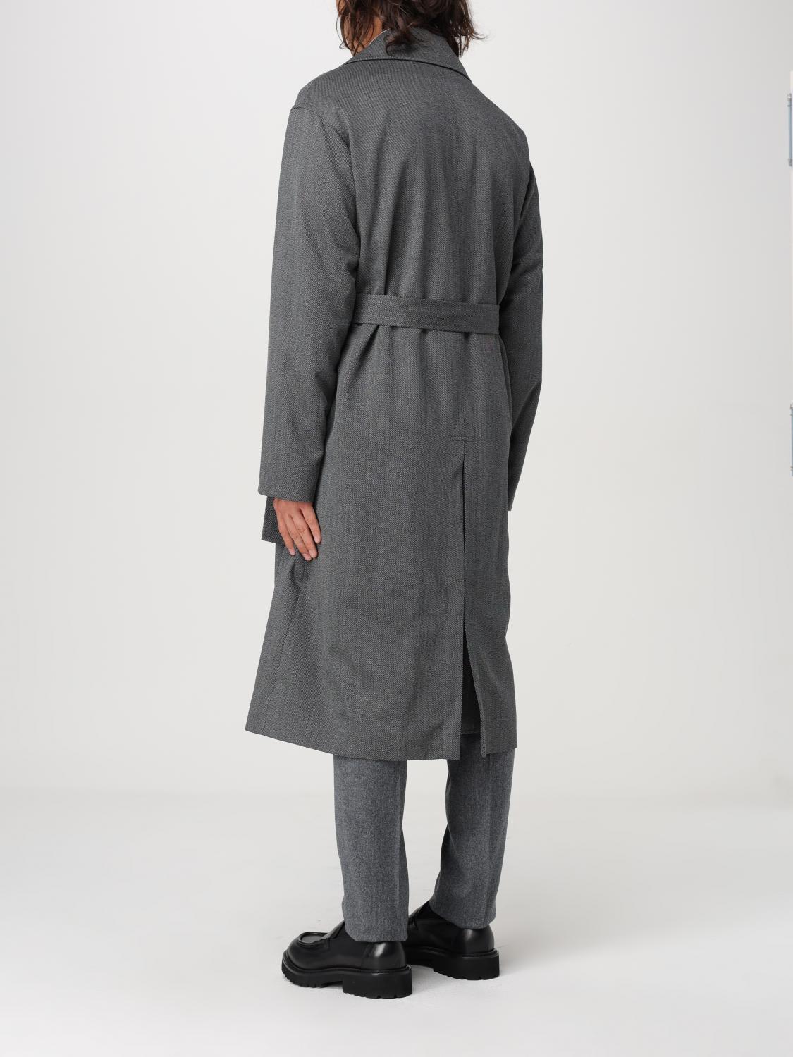 LARDINI GIACCA: Cappotto doppiopetto Lardini in lana , Grigio - Img 2