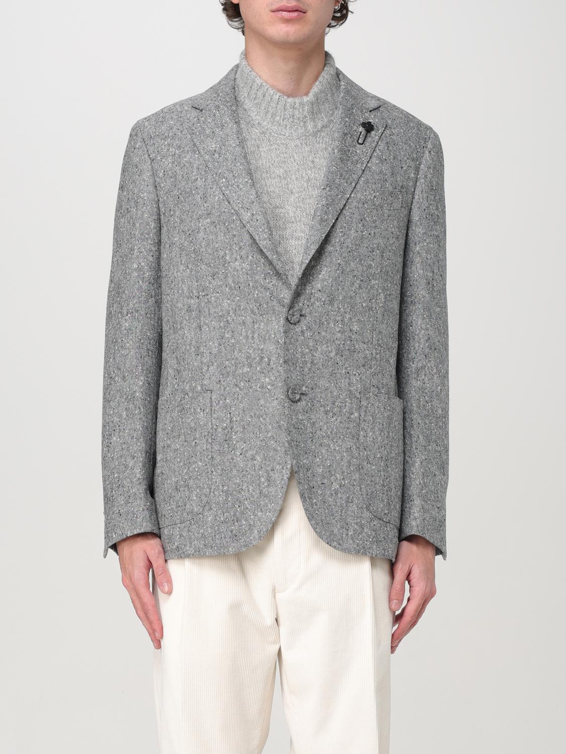 LARDINI GIACCA: Blazer Lardini in lana , Grigio - Img 1