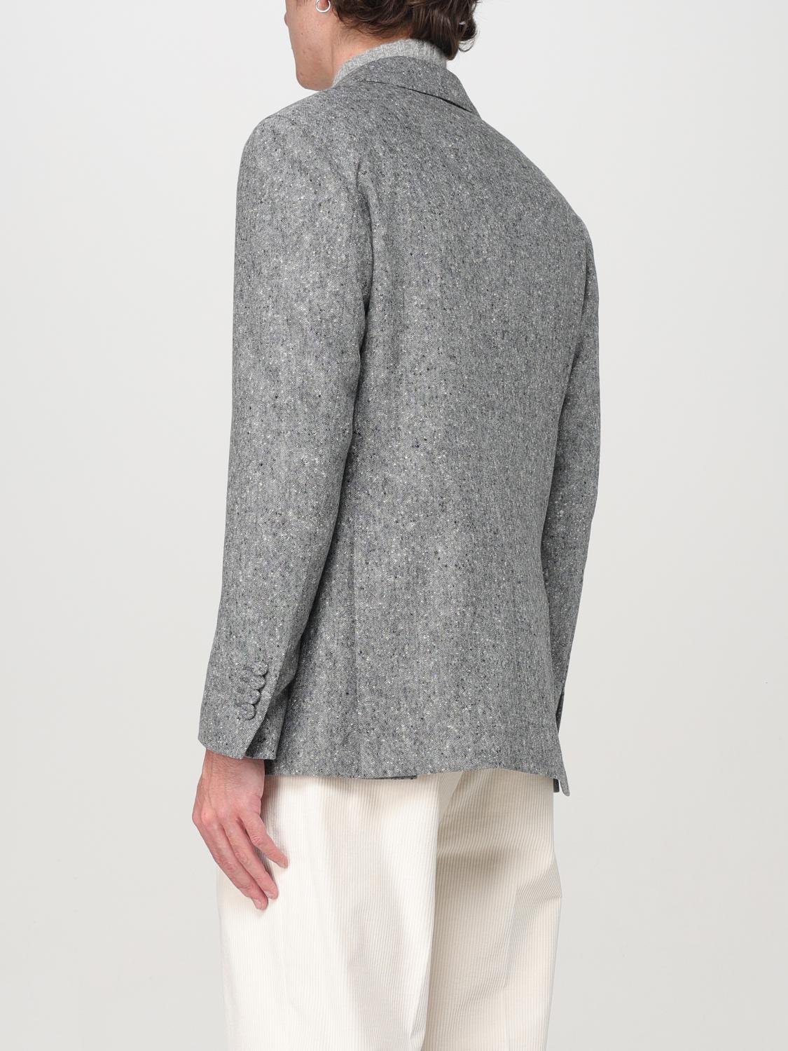 LARDINI GIACCA: Blazer Lardini in lana , Grigio - Img 2