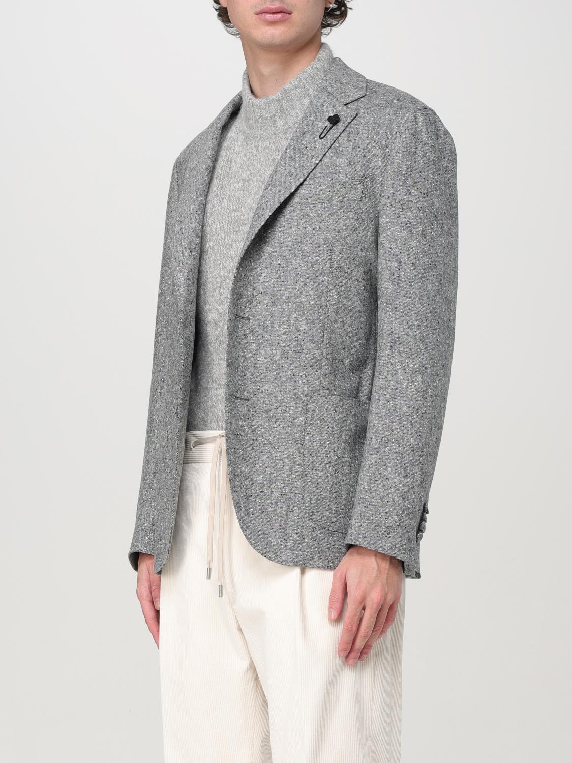 LARDINI GIACCA: Blazer Lardini in lana , Grigio - Img 3