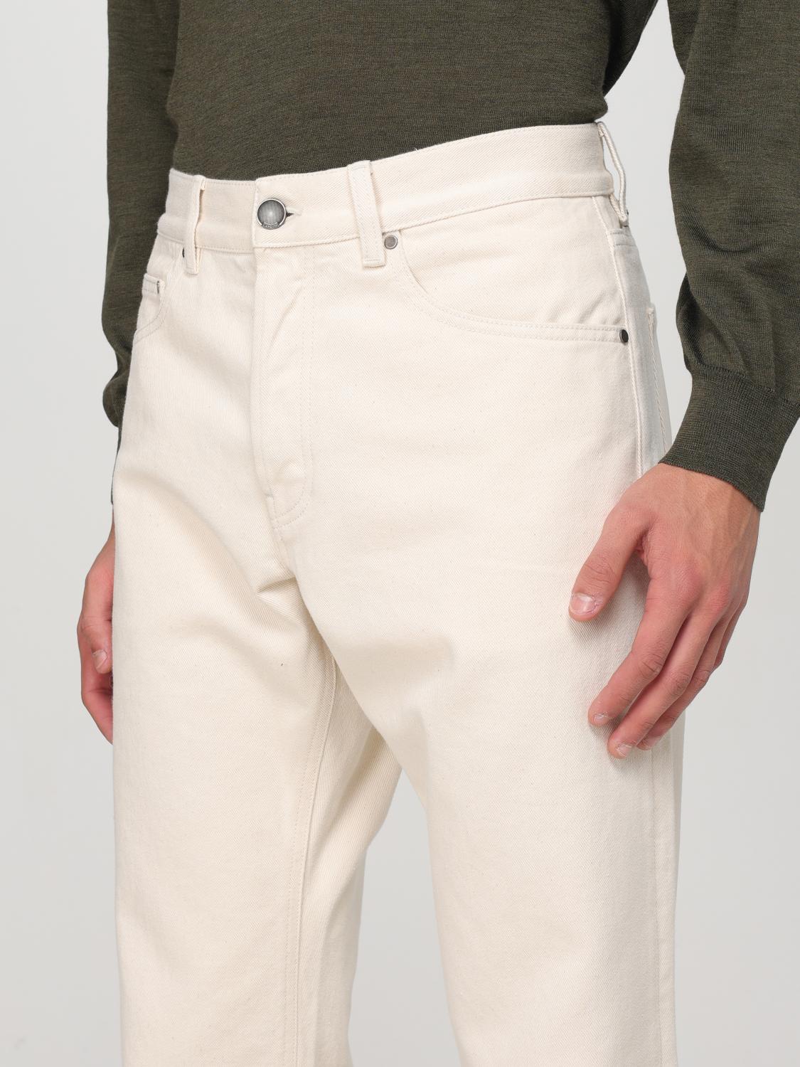 LARDINI JEANS: Jeans Lardini in denim naturale , Bianco - Img 3