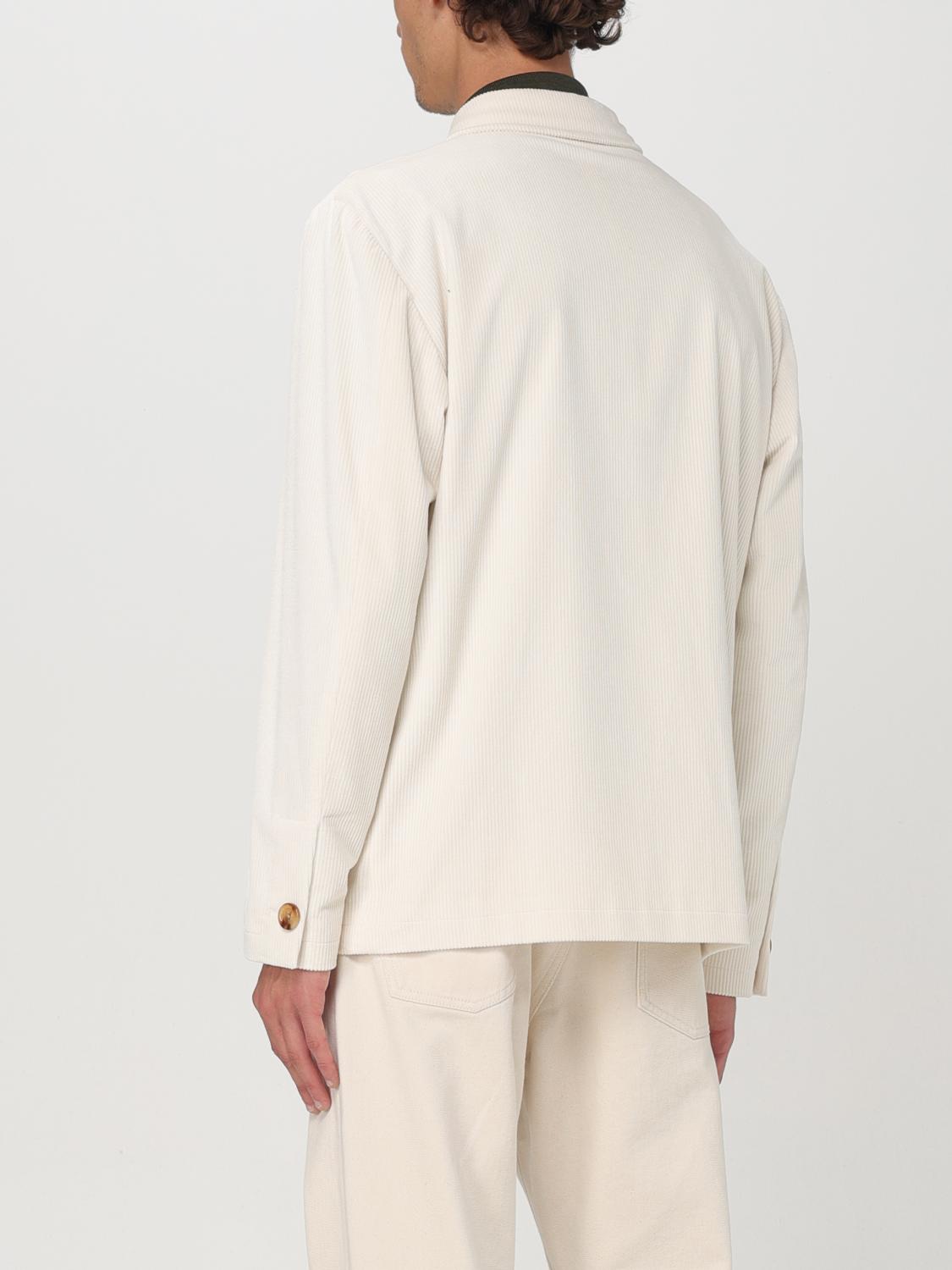 LARDINI GIACCA: Overshirt Lardini in cotone stretch , Bianco - Img 2