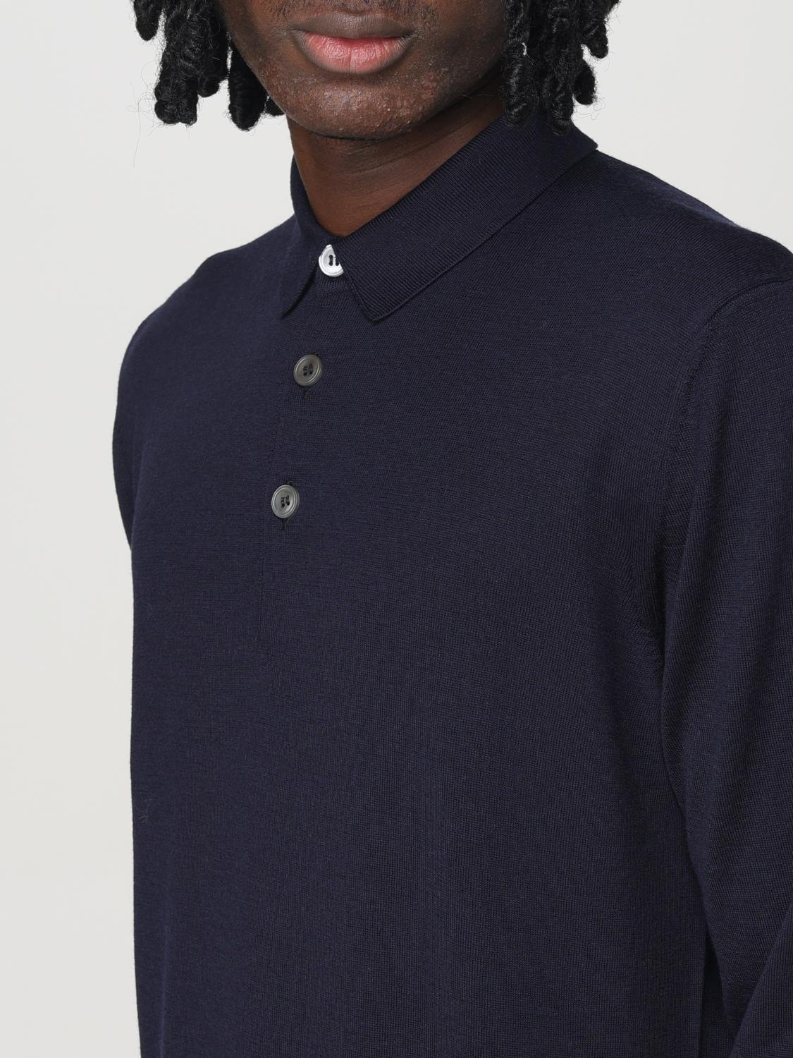 LARDINI POLO: Polo classica Lardini in lana , Blue Navy - Img 3