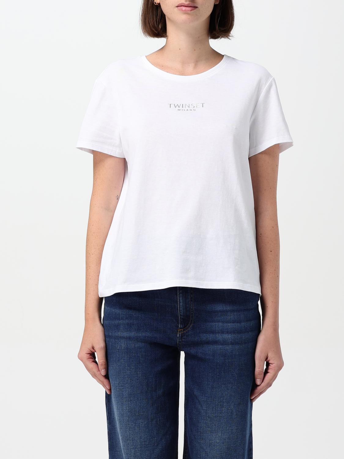 Giglio T-shirt Twinset in cotone con logo