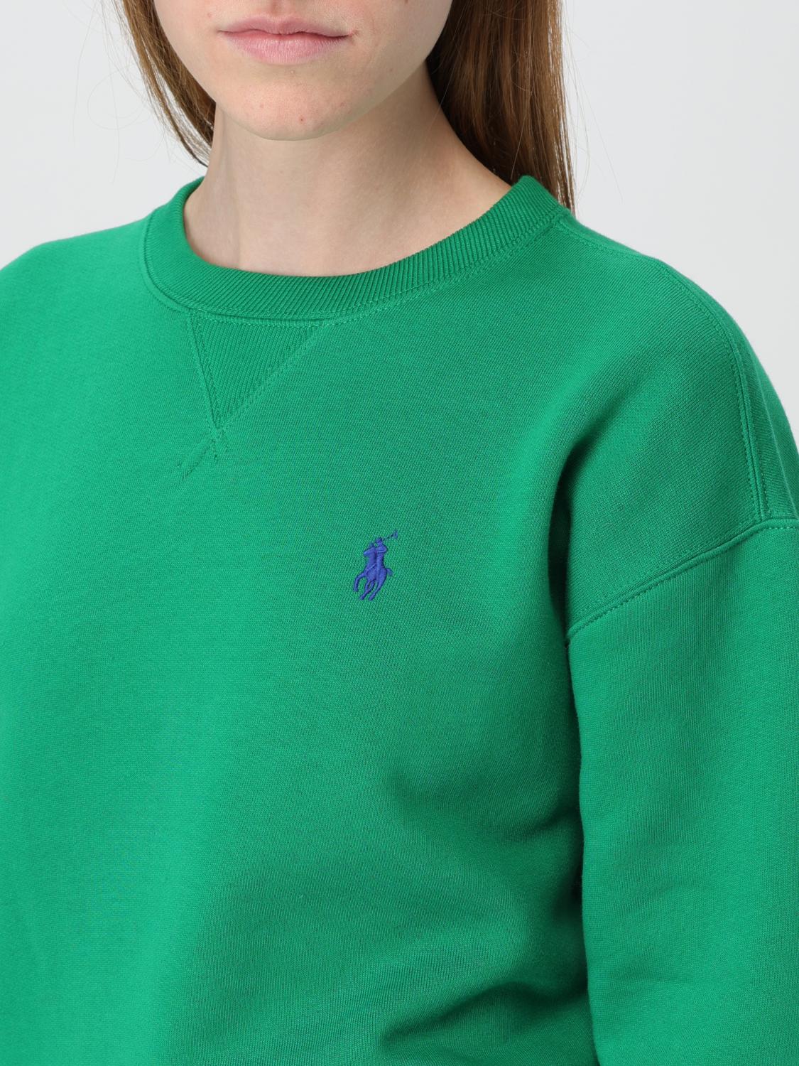 POLO RALPH LAUREN SWEATSHIRT: Sweatshirt woman Polo Ralph Lauren, Green - Img 4