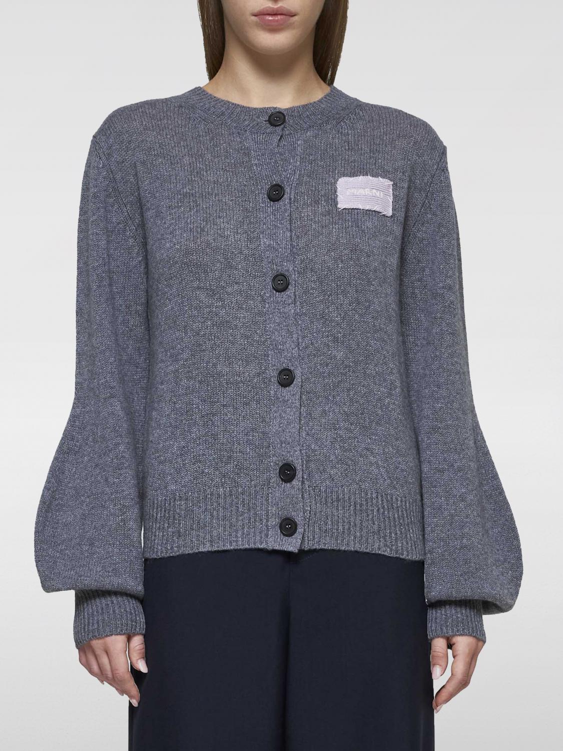 MARNI グレー カーディガン グレー ウール・カシミア製 カーディガン、マルニメンディング
