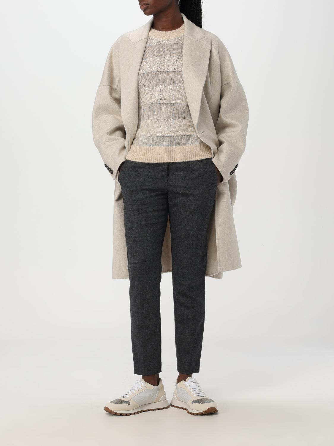 BRUNELLO CUCINELLI MAGLIA: Pullover Brunello Cucinelli in misto lana , Beige - Img 2