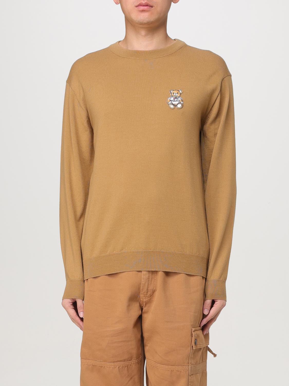 MOSCHINO COUTURE SWEATER: Cardigan men Moschino Couture, Camel - Img 1