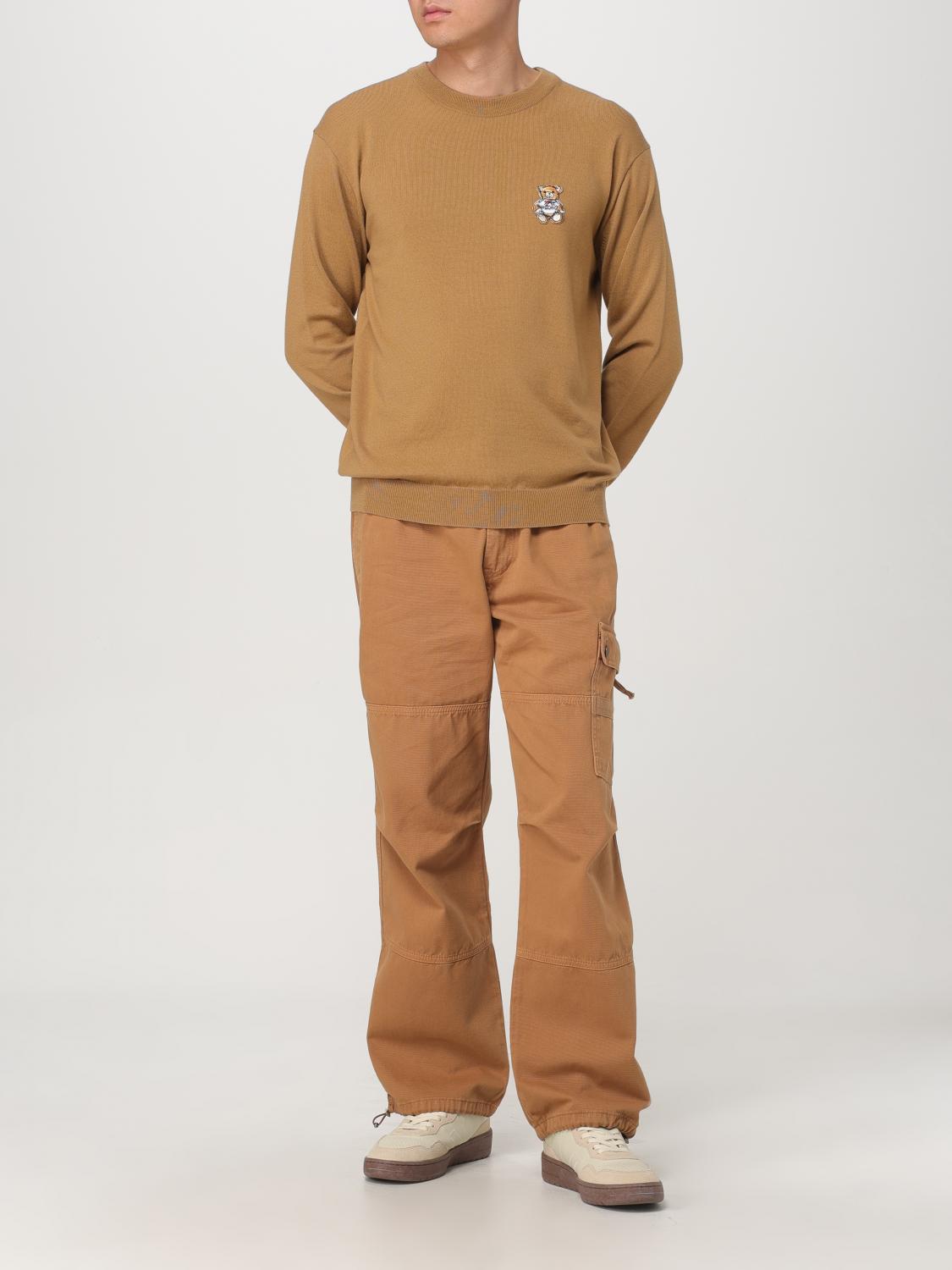 MOSCHINO COUTURE SWEATER: Cardigan men Moschino Couture, Camel - Img 2