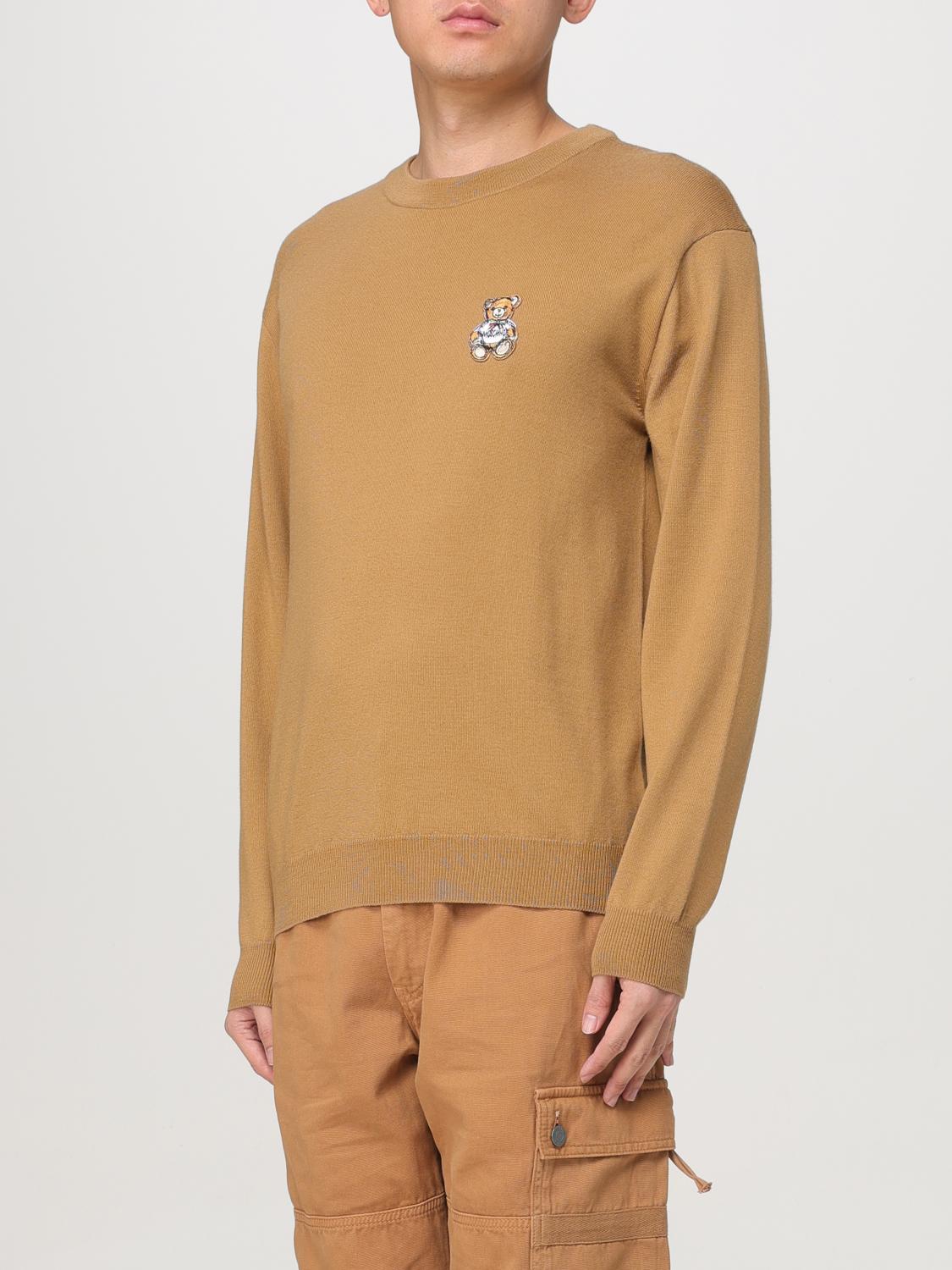 MOSCHINO COUTURE SWEATER: Cardigan men Moschino Couture, Camel - Img 4