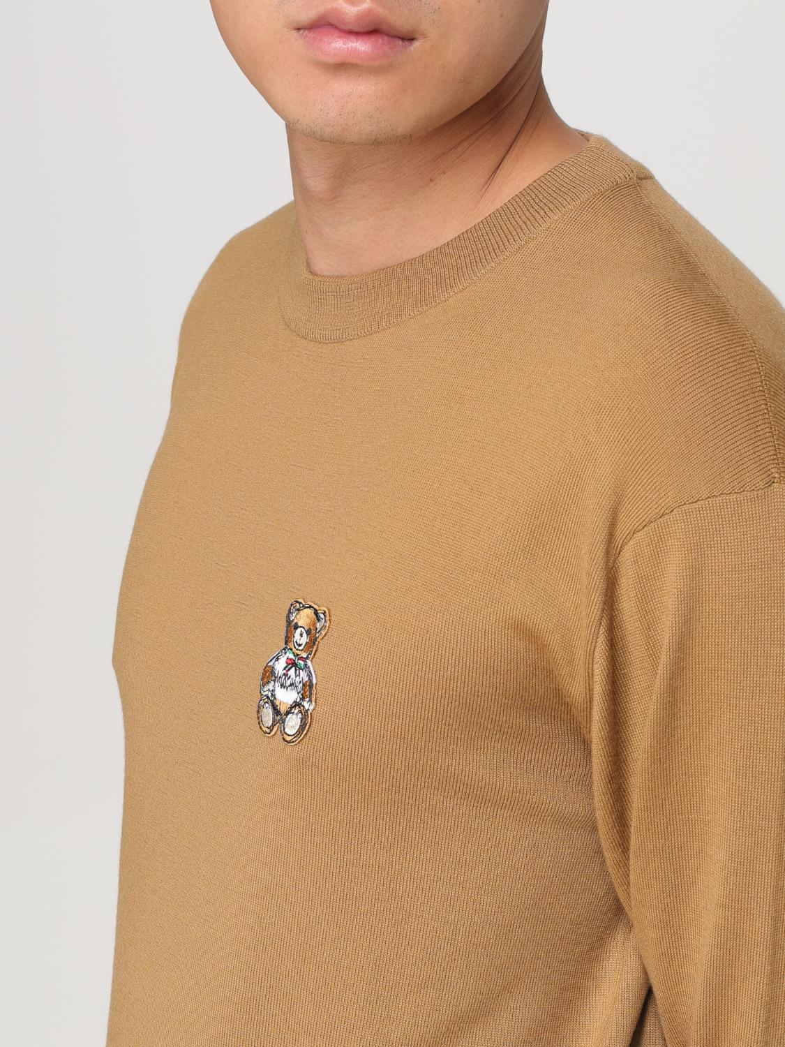 MOSCHINO COUTURE SWEATER: Cardigan men Moschino Couture, Camel - Img 5