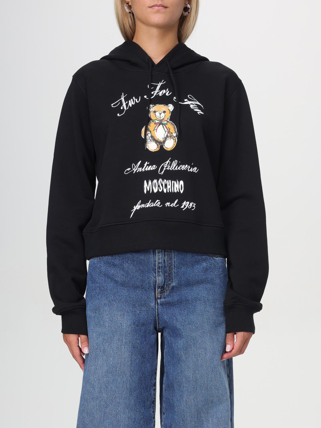 MOSCHINO COUTURE SUDADERA: Jersey mujer Moschino Couture, Negro - Img 1