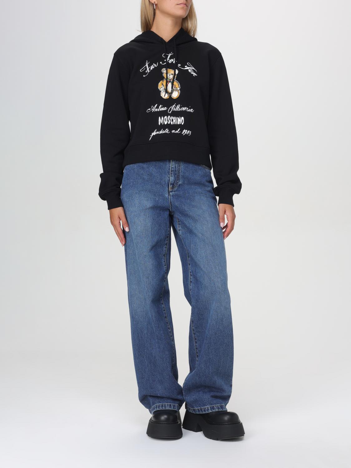 MOSCHINO COUTURE SUDADERA: Jersey mujer Moschino Couture, Negro - Img 2