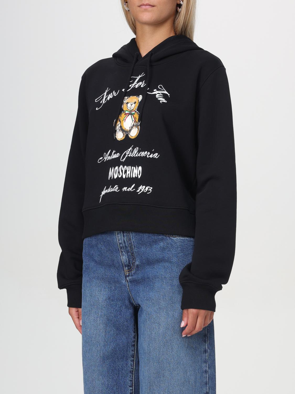 MOSCHINO COUTURE SUDADERA: Jersey mujer Moschino Couture, Negro - Img 4