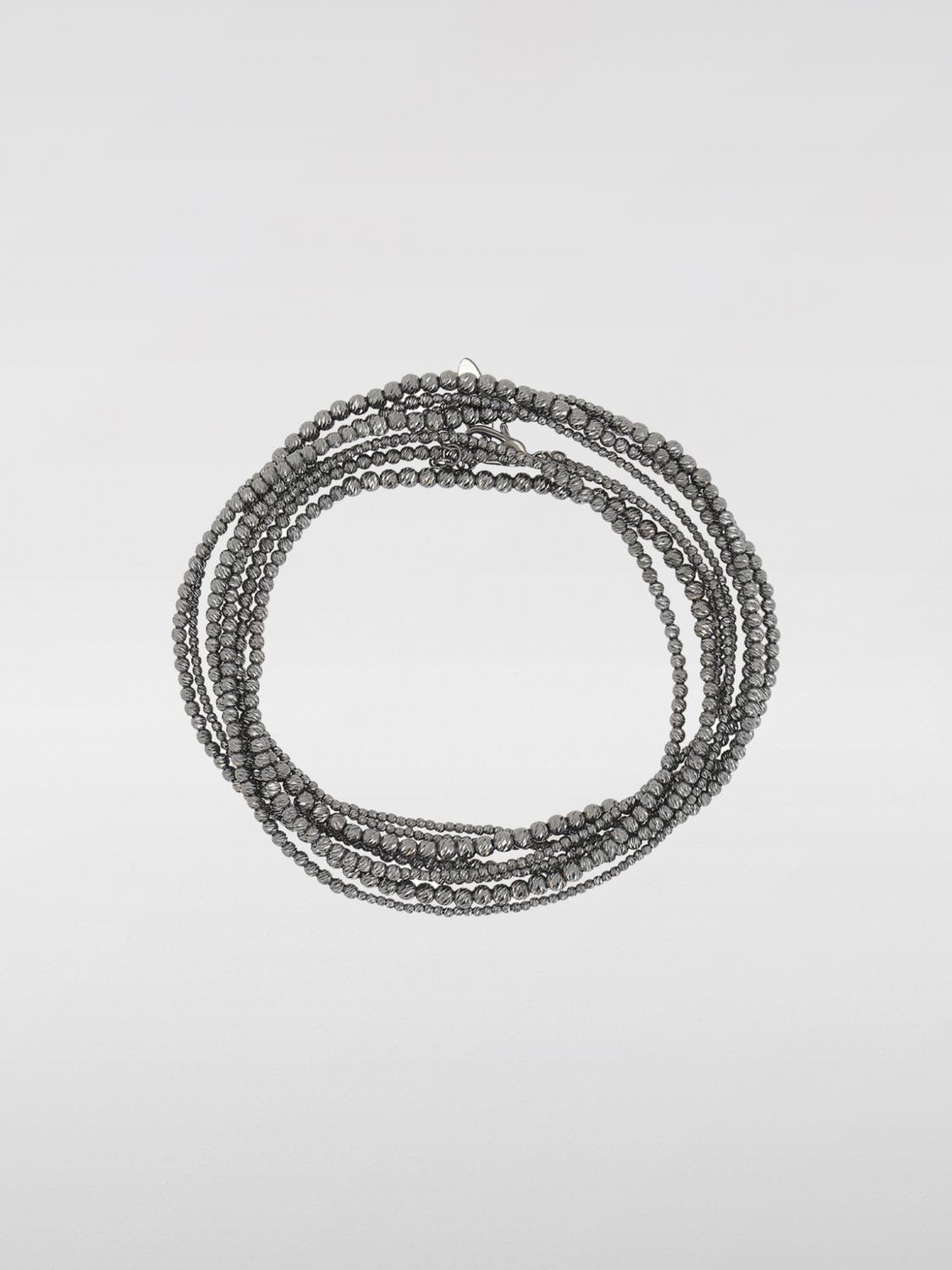 BRUNELLO CUCINELLI GIOIELLO: Bracciale Brunello Cucinelli in ottone , Nero - Img 1