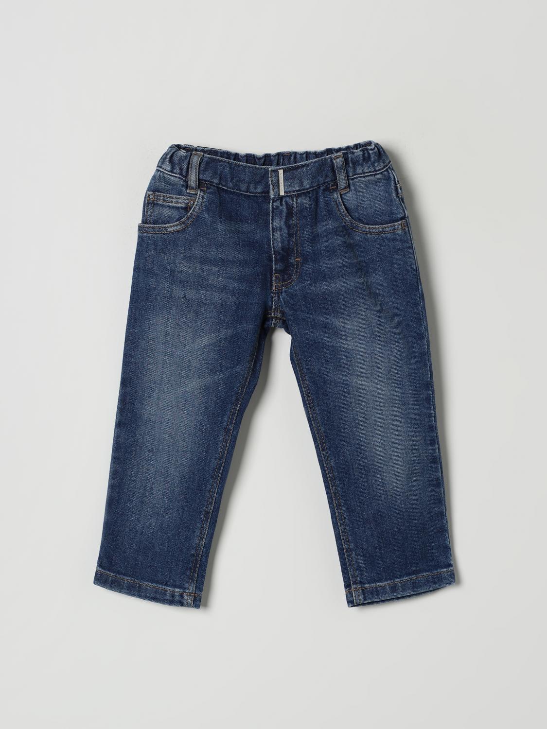GIVENCHY JEANS: Jeans Givenchy in denim di cotone con stampa 4G , Blue - Img 1