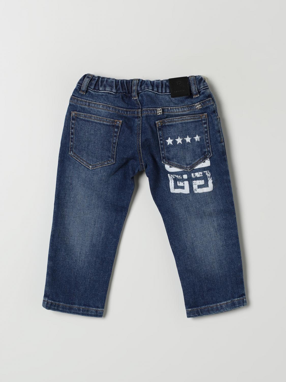 GIVENCHY JEANS: Jeans Givenchy in denim di cotone con stampa 4G , Blue - Img 2