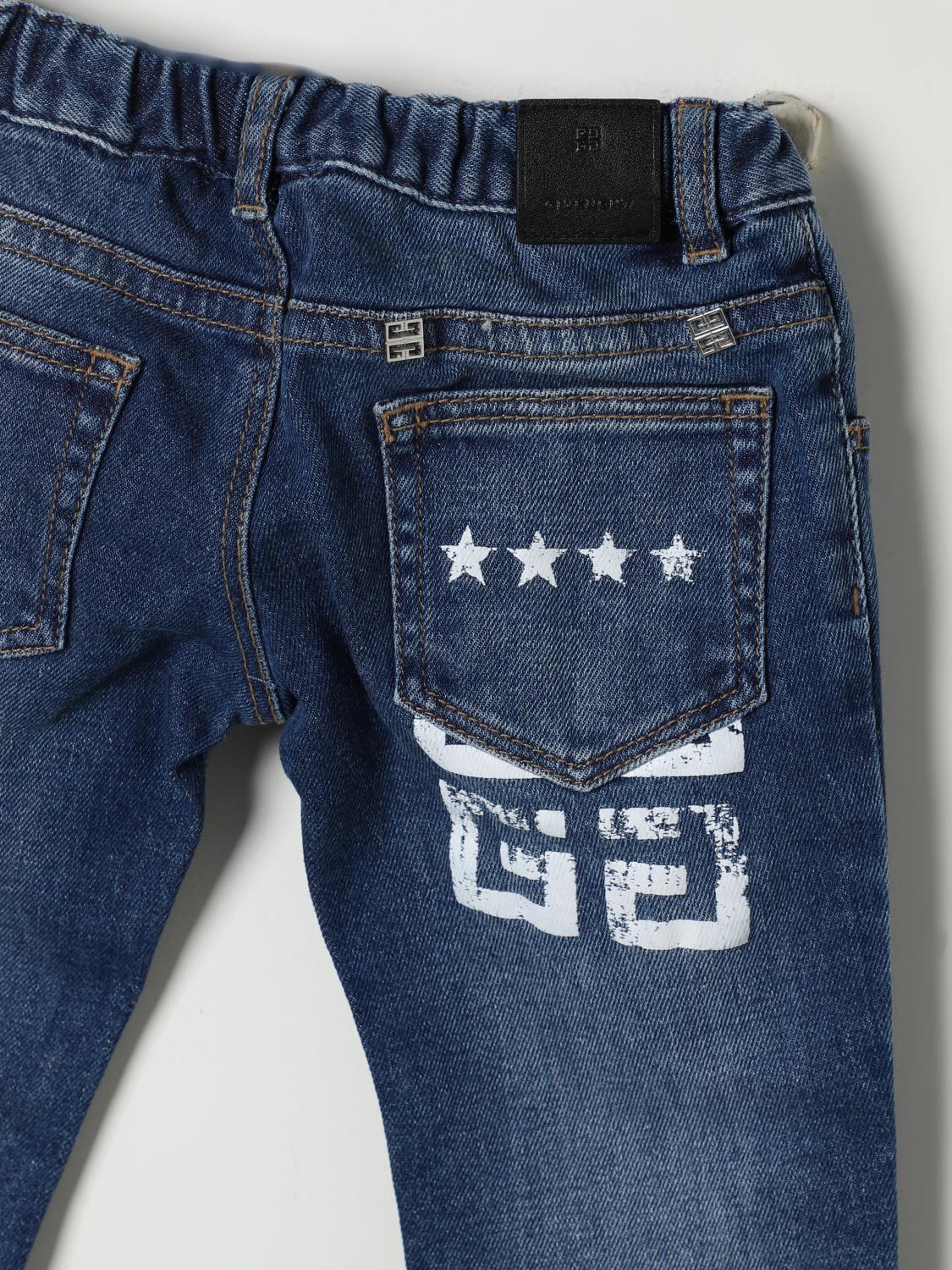 GIVENCHY JEANS: Jeans Givenchy in denim di cotone con stampa 4G , Blue - Img 3