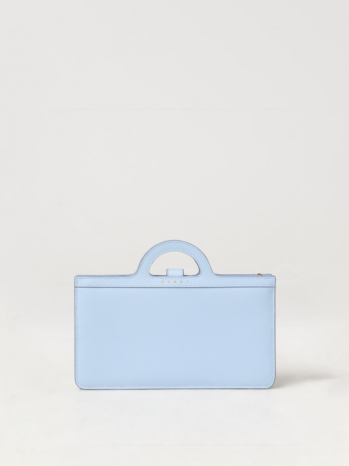 MARNI 財布: Marni Tropicalia レザーウォレット, スカイブルー - Img 1