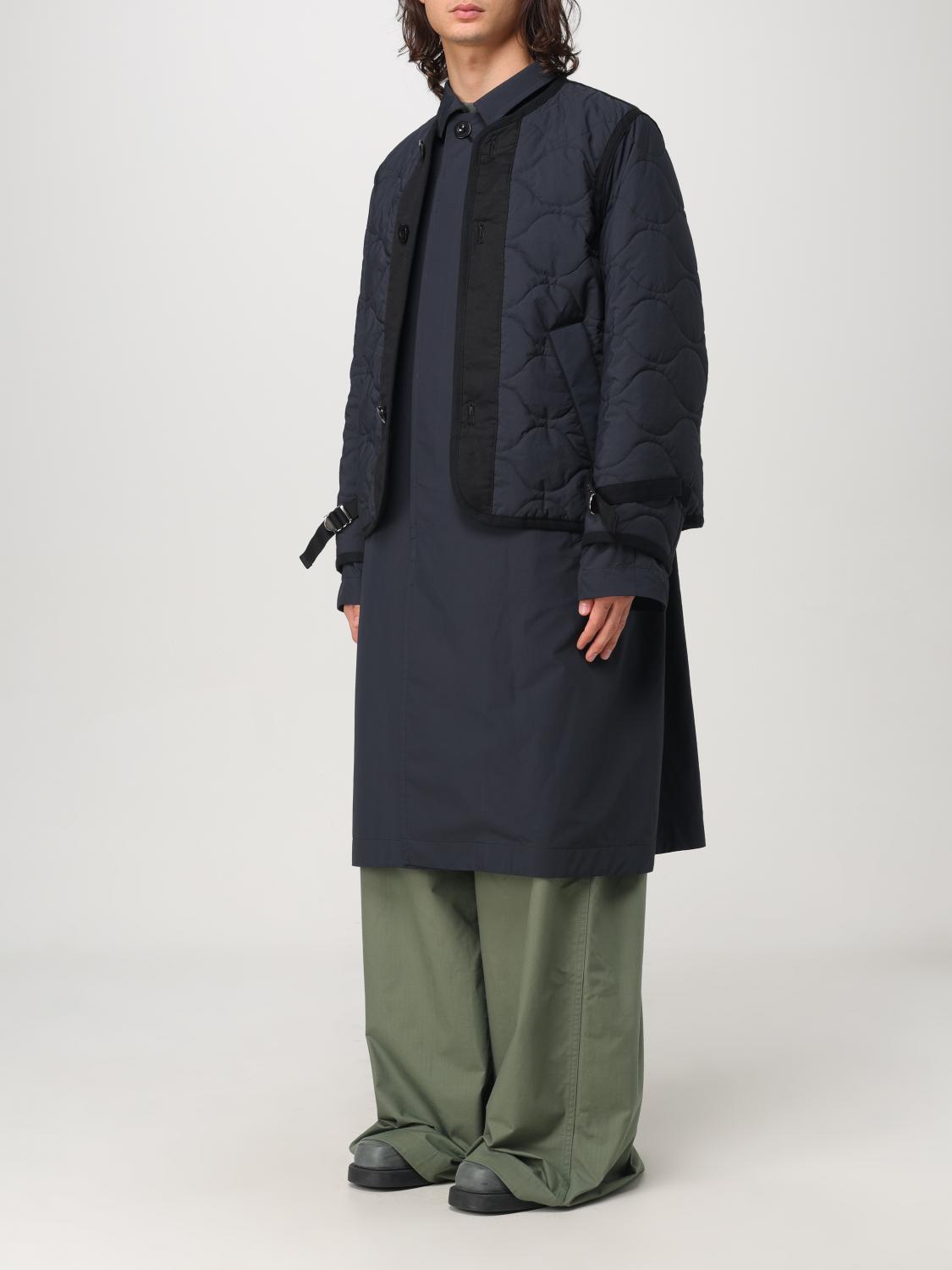 SACAI COAT: Coat men Sacai, Black - Img 4