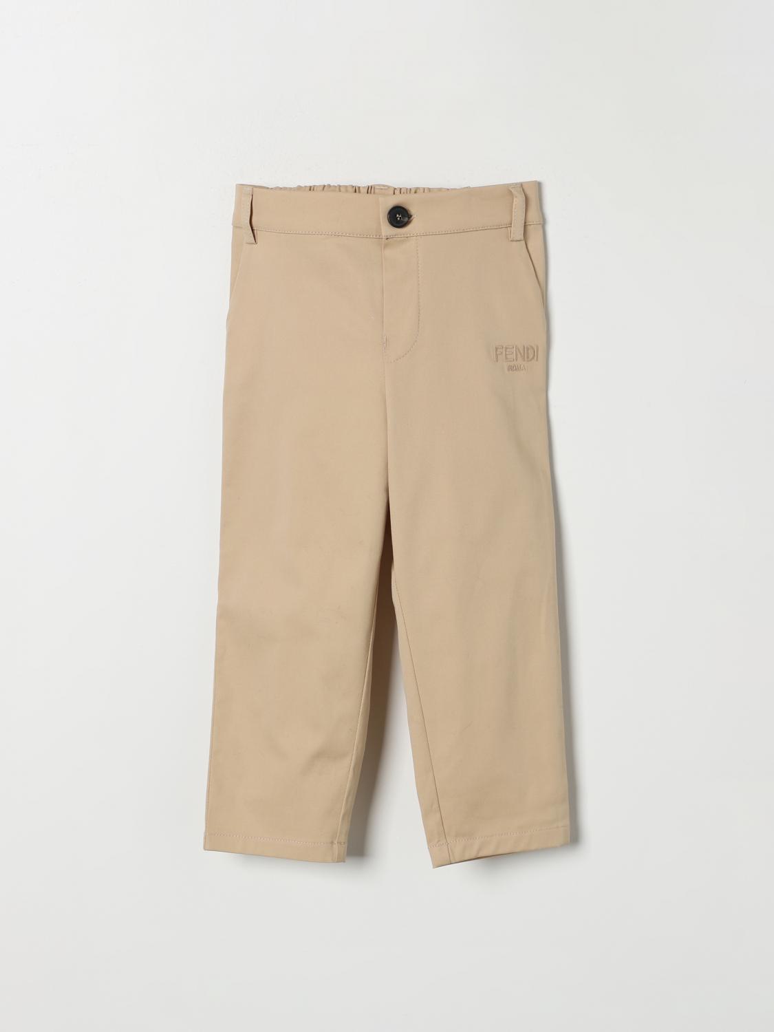 FENDI PANTS: Pants kids Fendi, Beige - Img 1