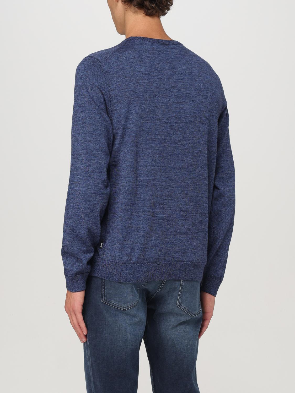 BOSS SWEATER: Sweater men Boss, Gnawed Blue - Img 2