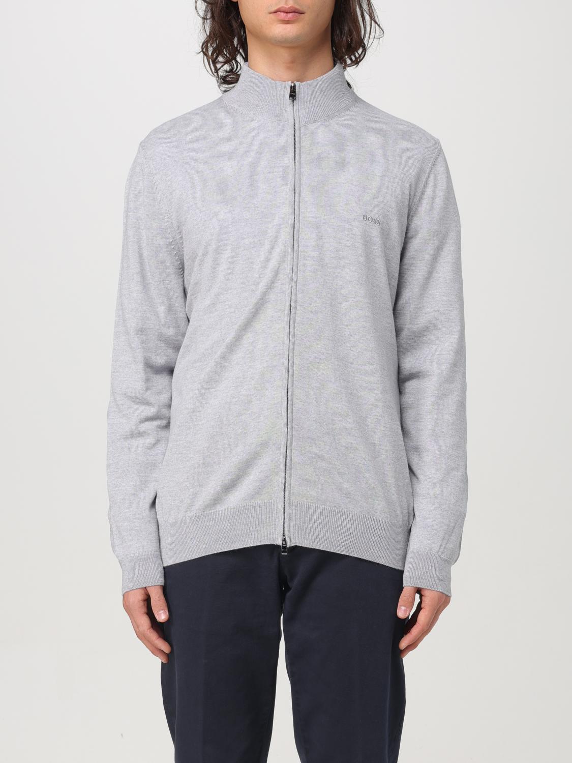 BOSS CARDIGAN: Pull homme Boss, Gris - Img 1