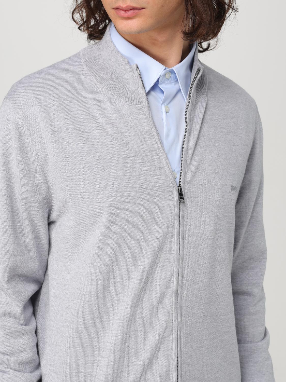 BOSS CARDIGAN: Pull homme Boss, Gris - Img 4