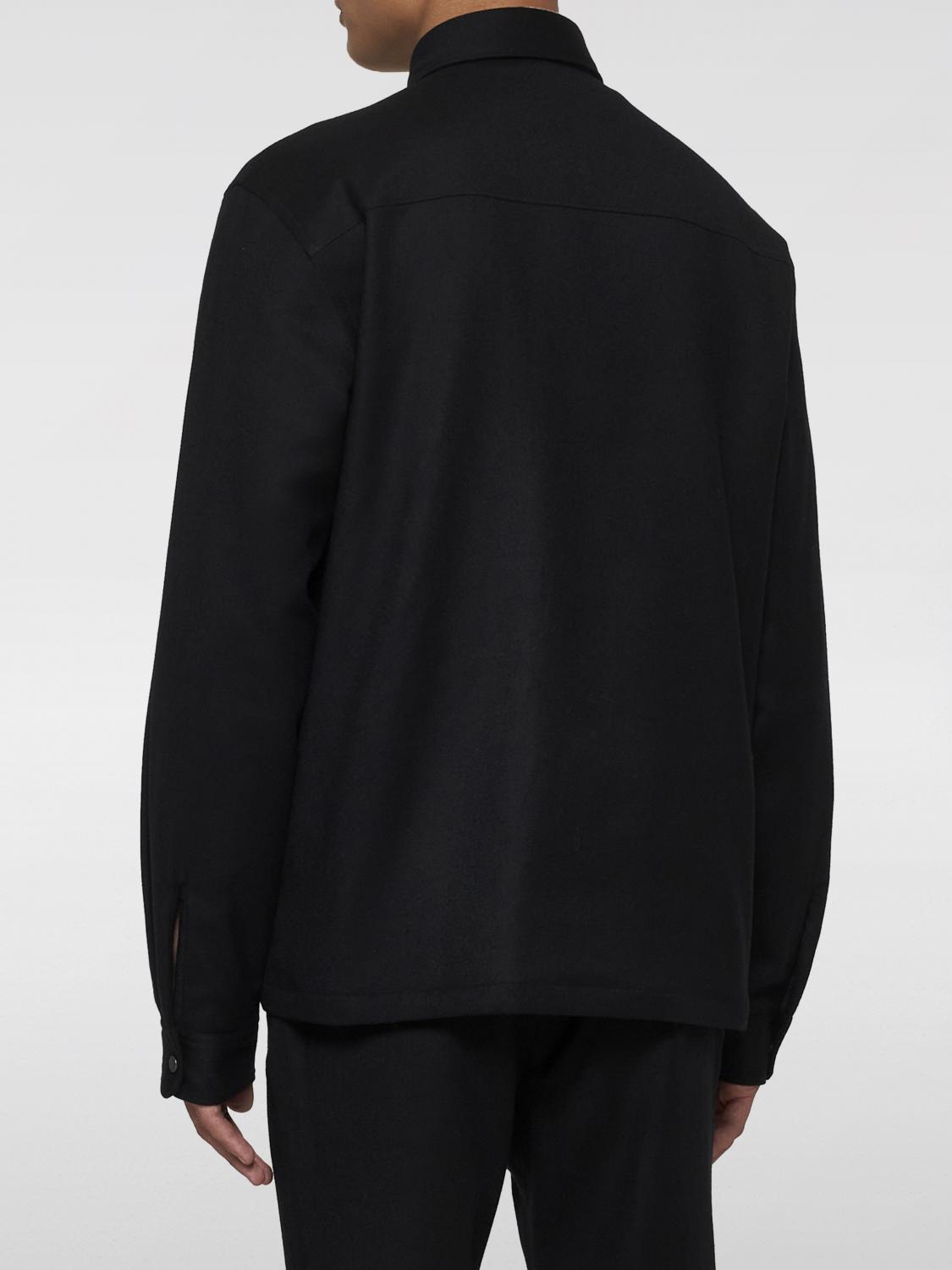 ZEGNA CAMICIA: Camicia in lana Zegna, Nero - Img 3