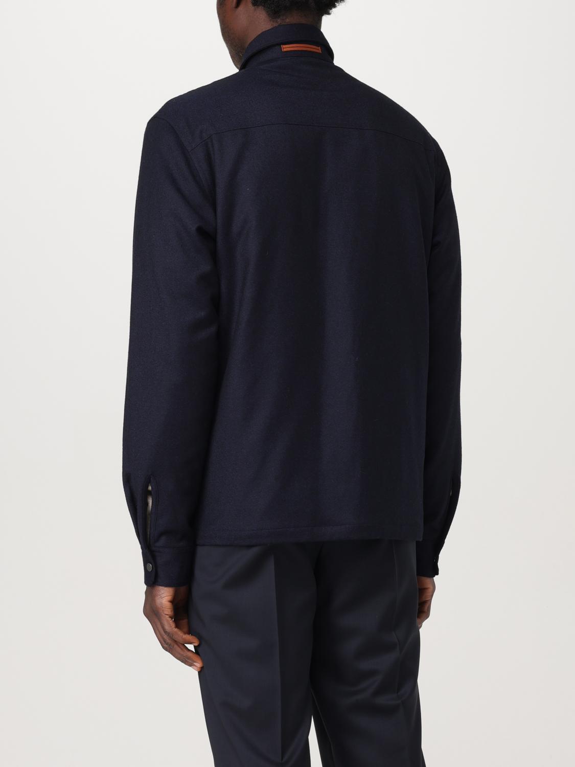 ZEGNA CAMICIA: Camicia in lana Zegna, Blue - Img 3