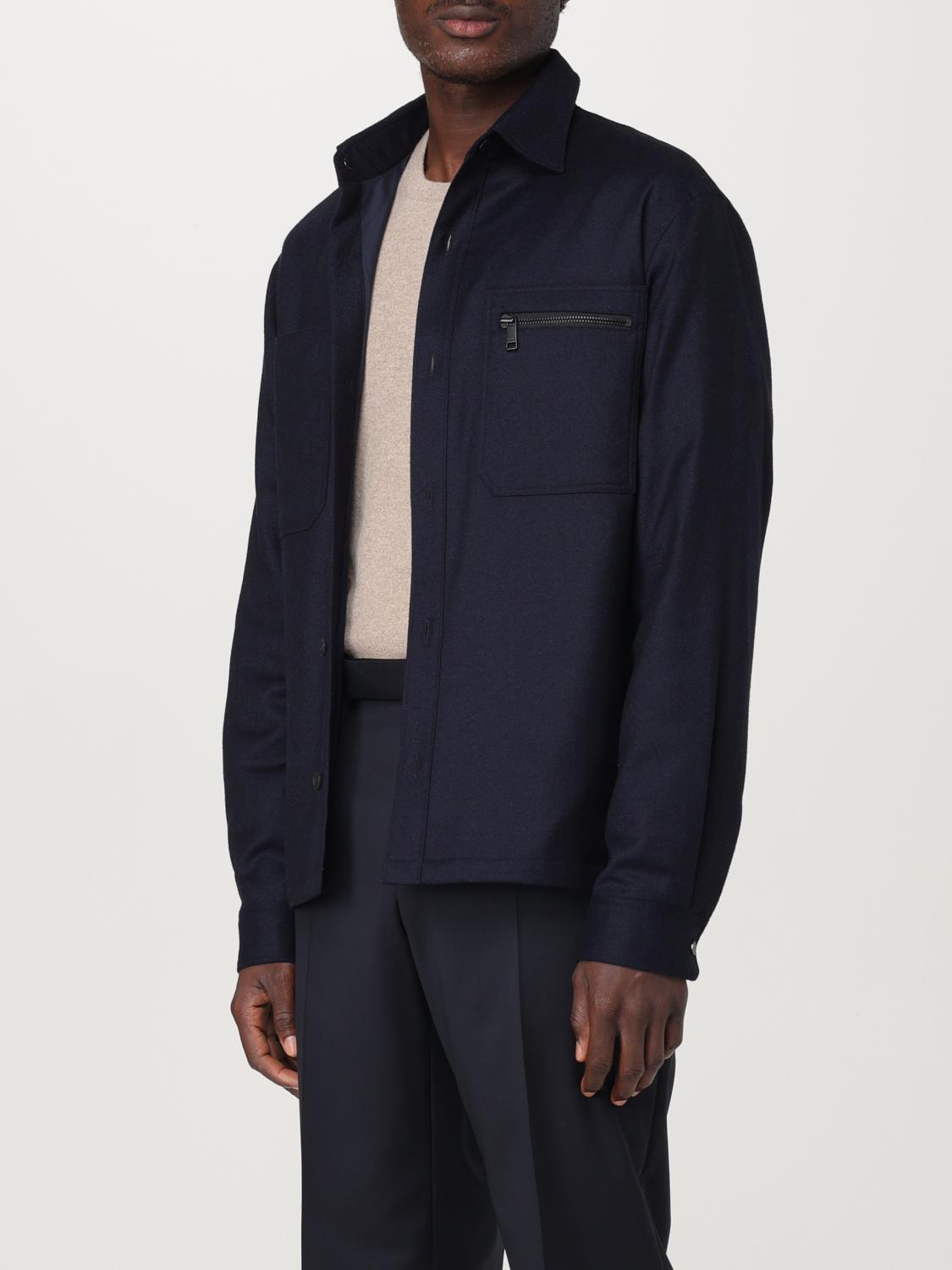ZEGNA CAMICIA: Camicia in lana Zegna, Blue - Img 4