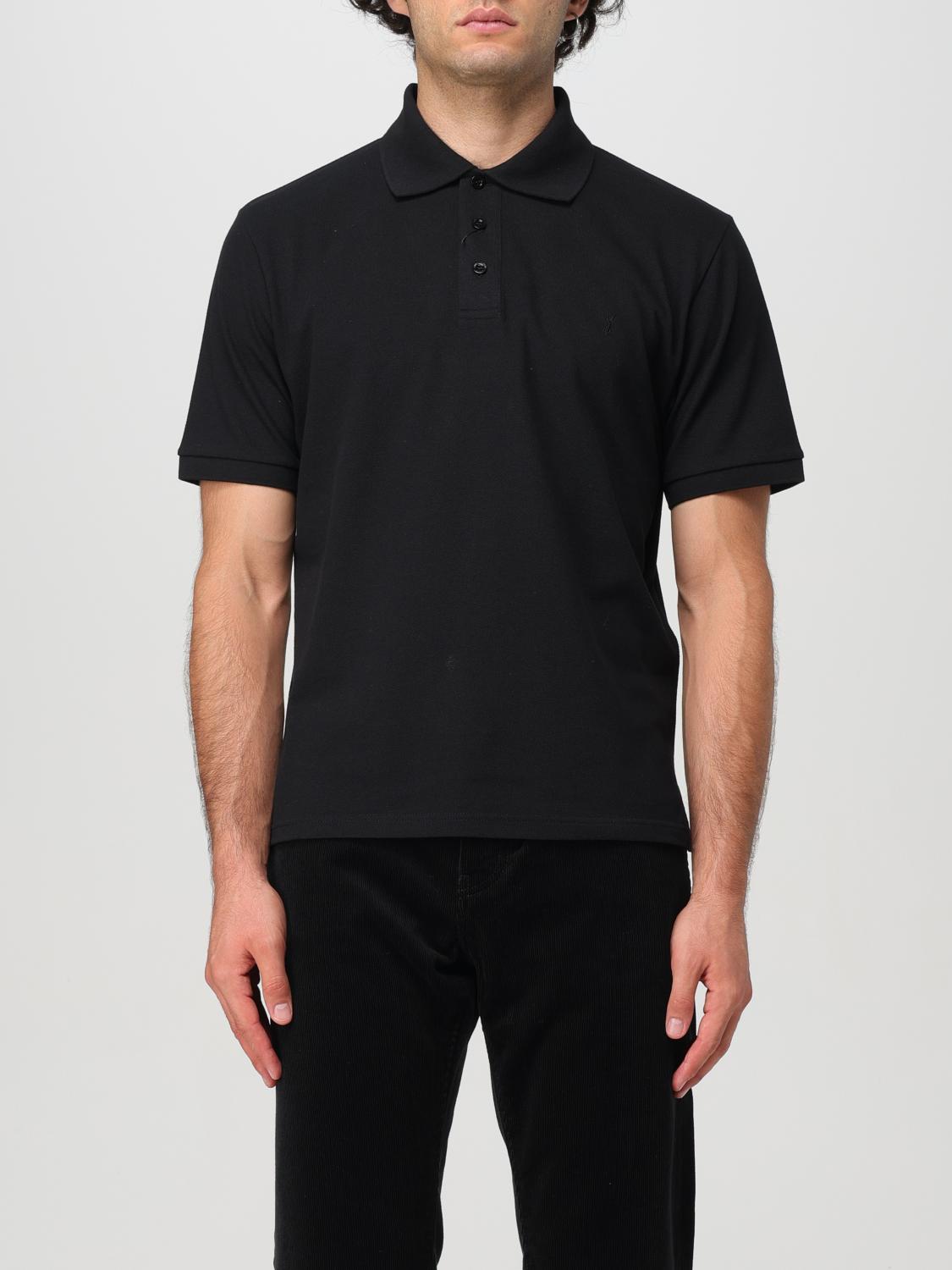 Saint Laurent Polo shirt men - Black | 798944Y37HC | GIGLIO.COM