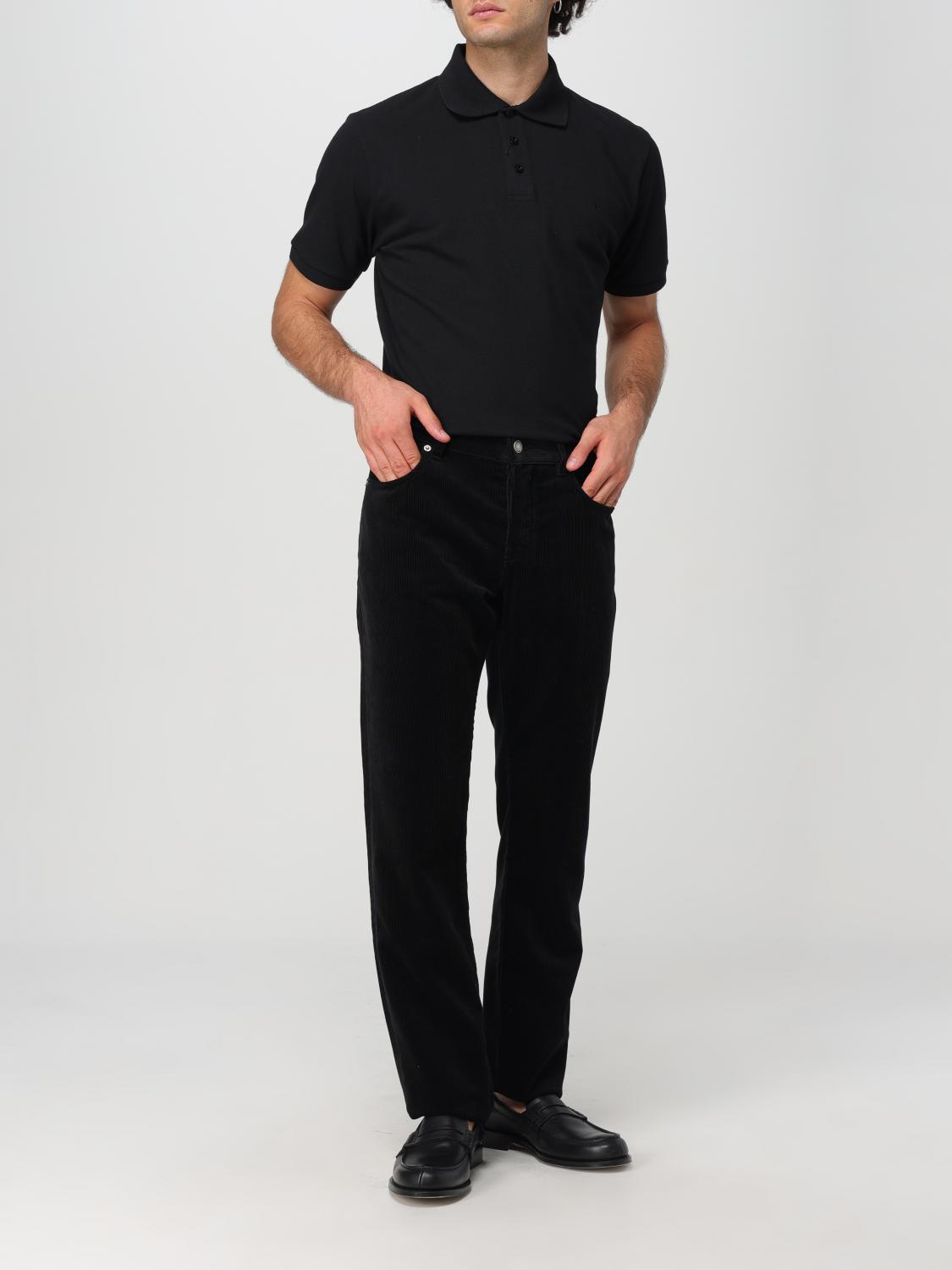 Saint Laurent Polo shirt men - Black | 798944Y37HC | GIGLIO.COM