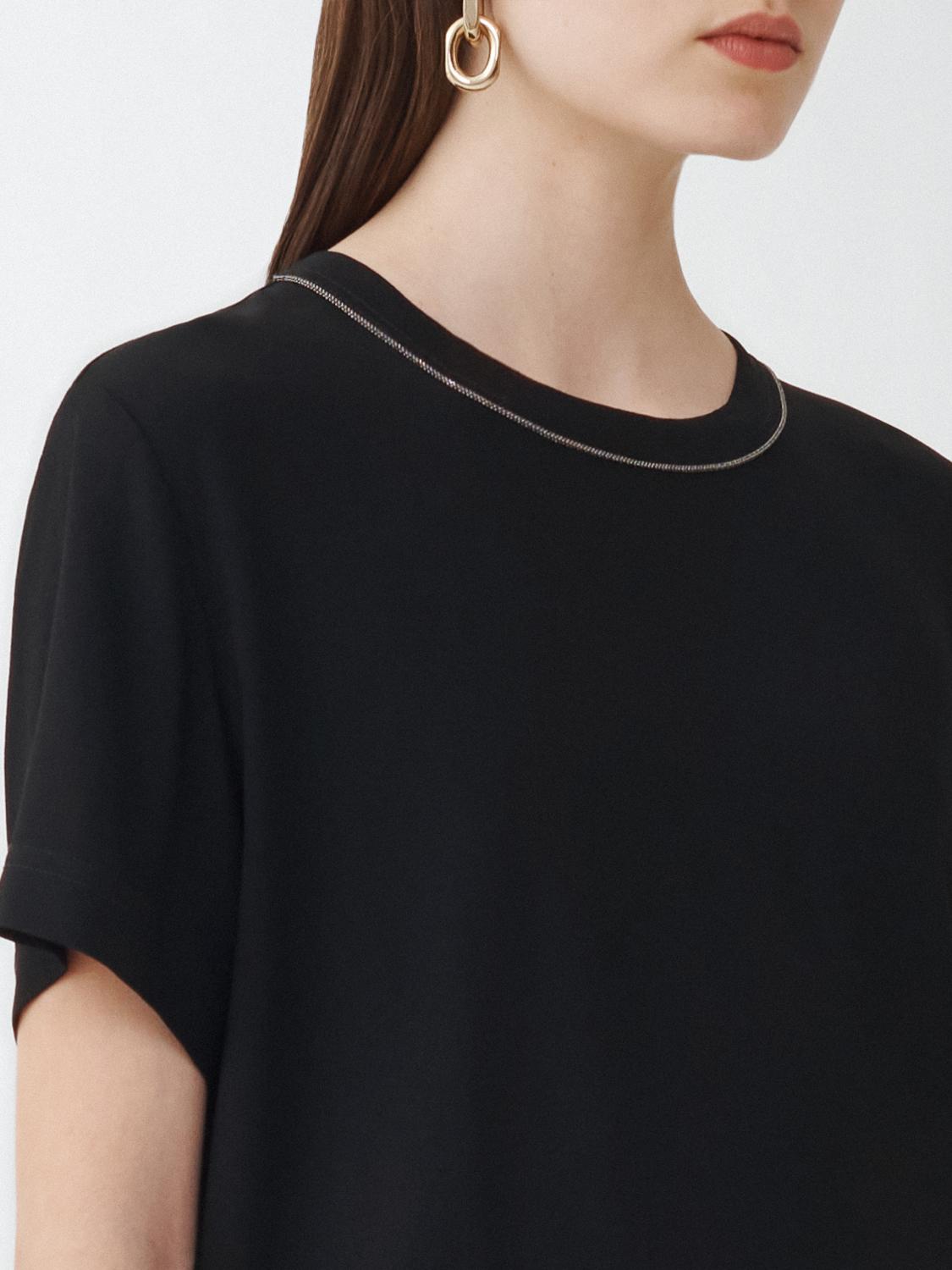 FABIANA FILIPPI T-SHIRT: T-shirt woman Fabiana Filippi, Black - Img 3