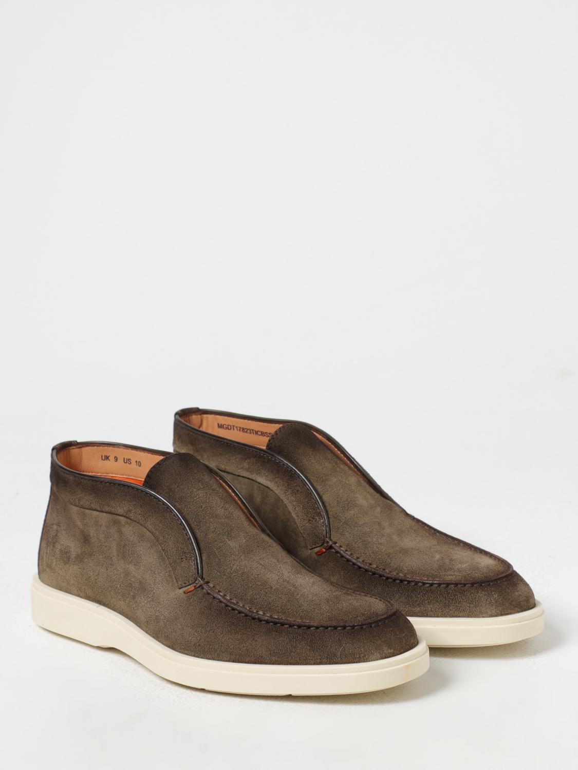 SANTONI CHUKKA BOOTS: Loafers men Santoni, Green - Img 2