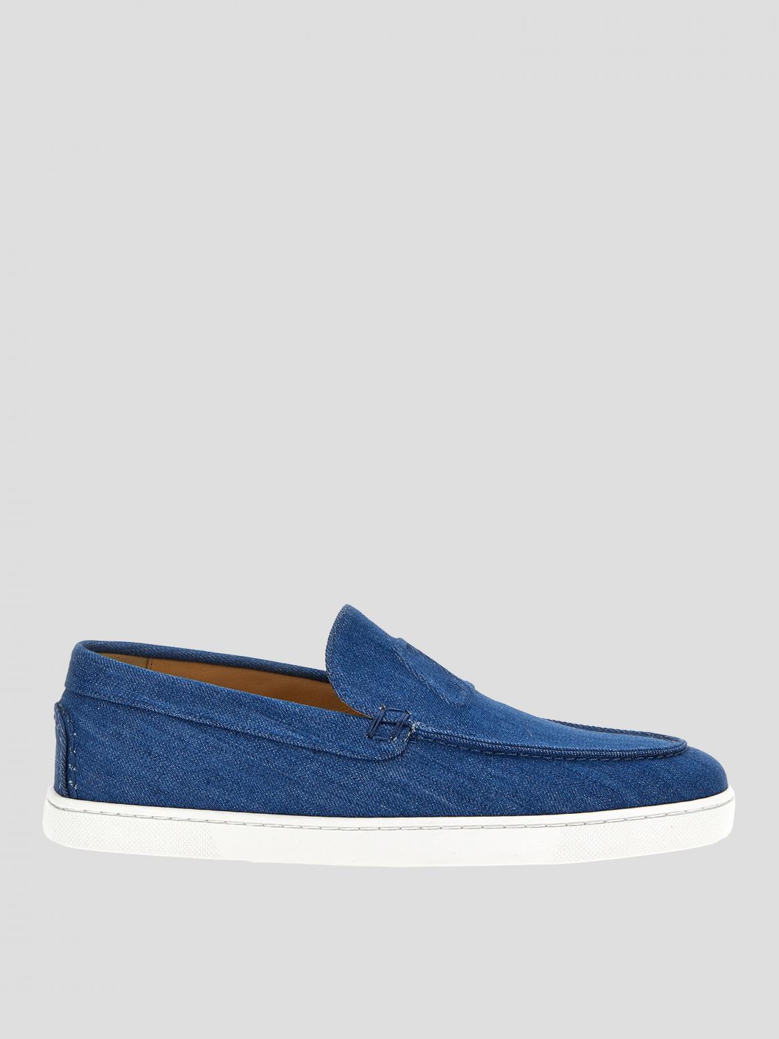 CHRISTIAN LOUBOUTIN LOAFERS: Shoes men Christian Louboutin, Blue - Img 1