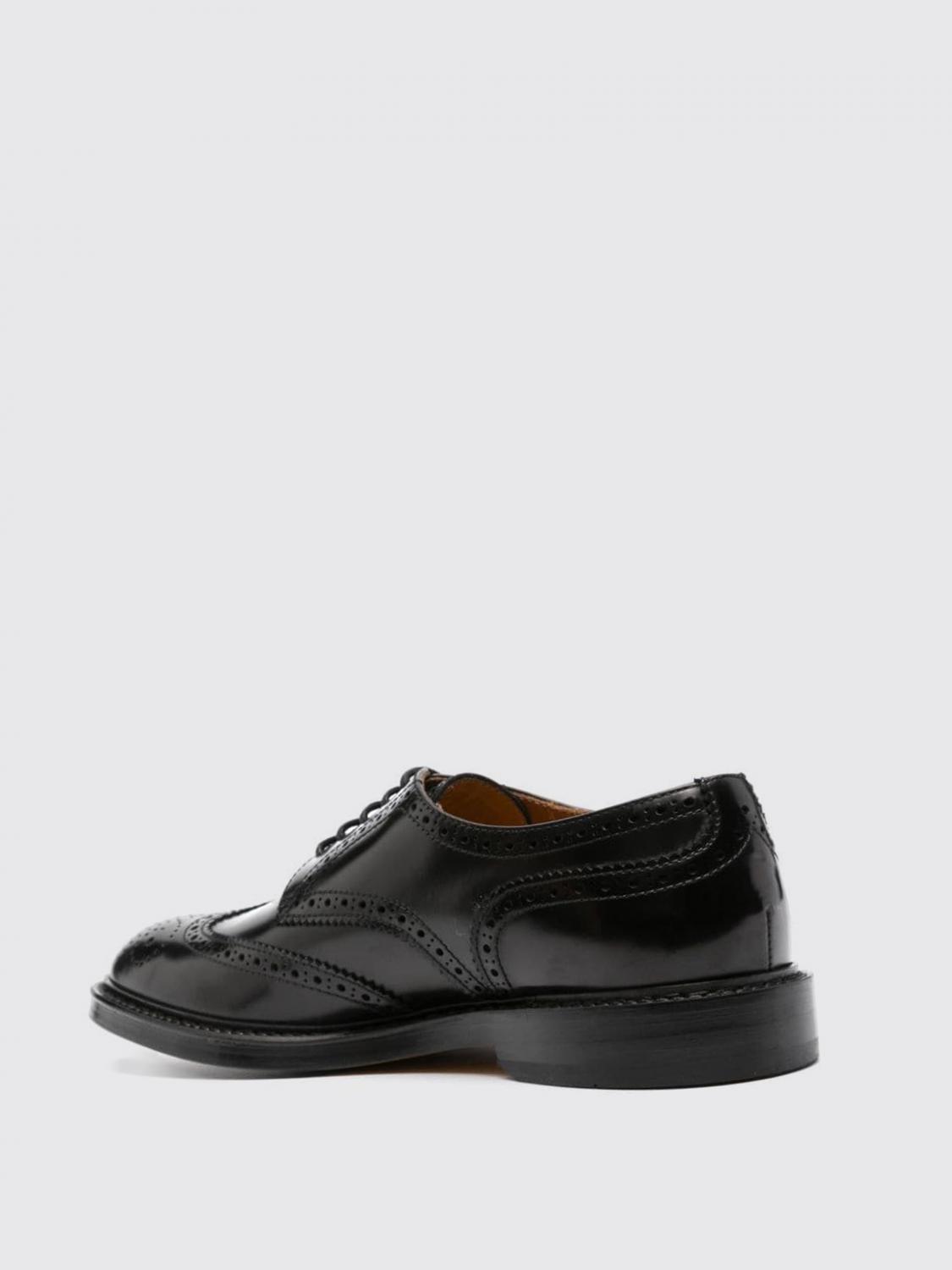 DOUCAL'S SCARPE STRINGATE: Derby Doucal's in pelle con motivo brogue , Nero - Img 3