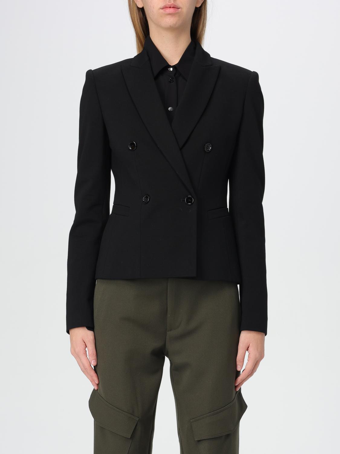 DONDUP BLAZER: Blazer doppiopetto Dondup in misto viscosa , Nero - Img 1