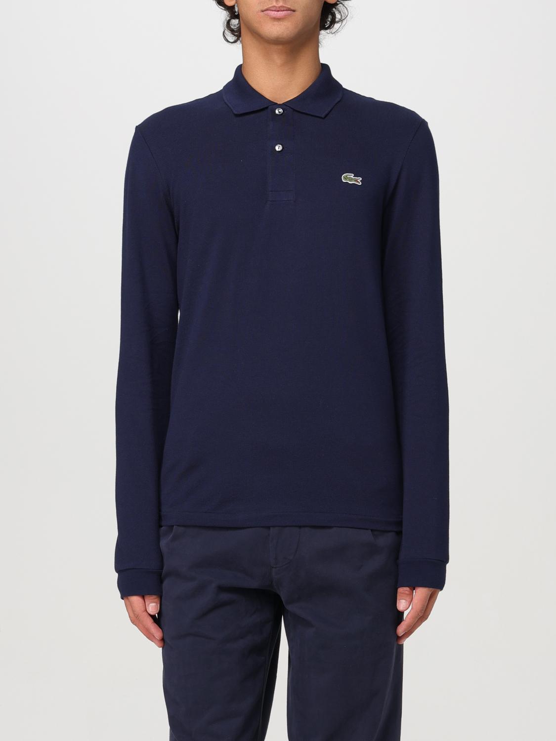 LACOSTE POLO: Polo Lacoste in cotone con logo , Blue - Img 1