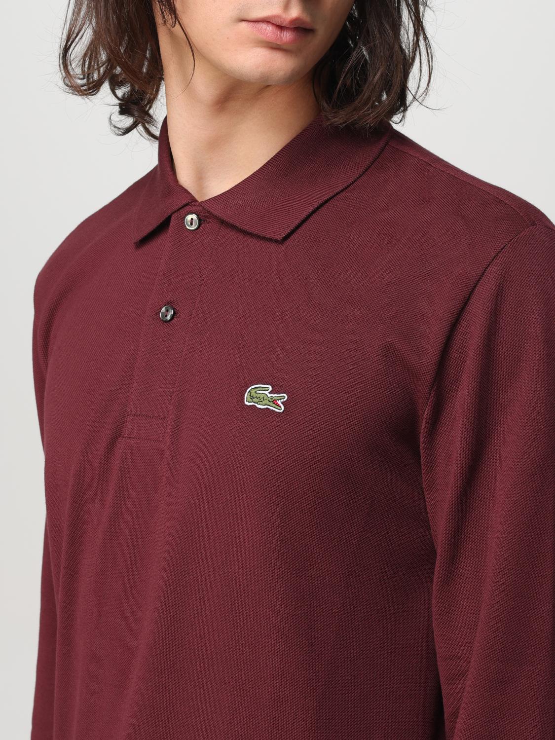 LACOSTE POLO SHIRT: Polo shirt men Lacoste, Wine - Img 3