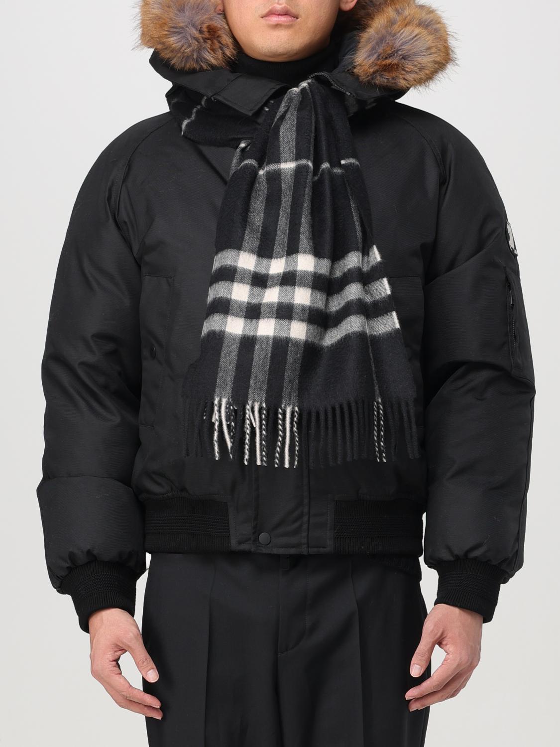 BURBERRY SCARF: Scarf men Burberry, Black - Img 2