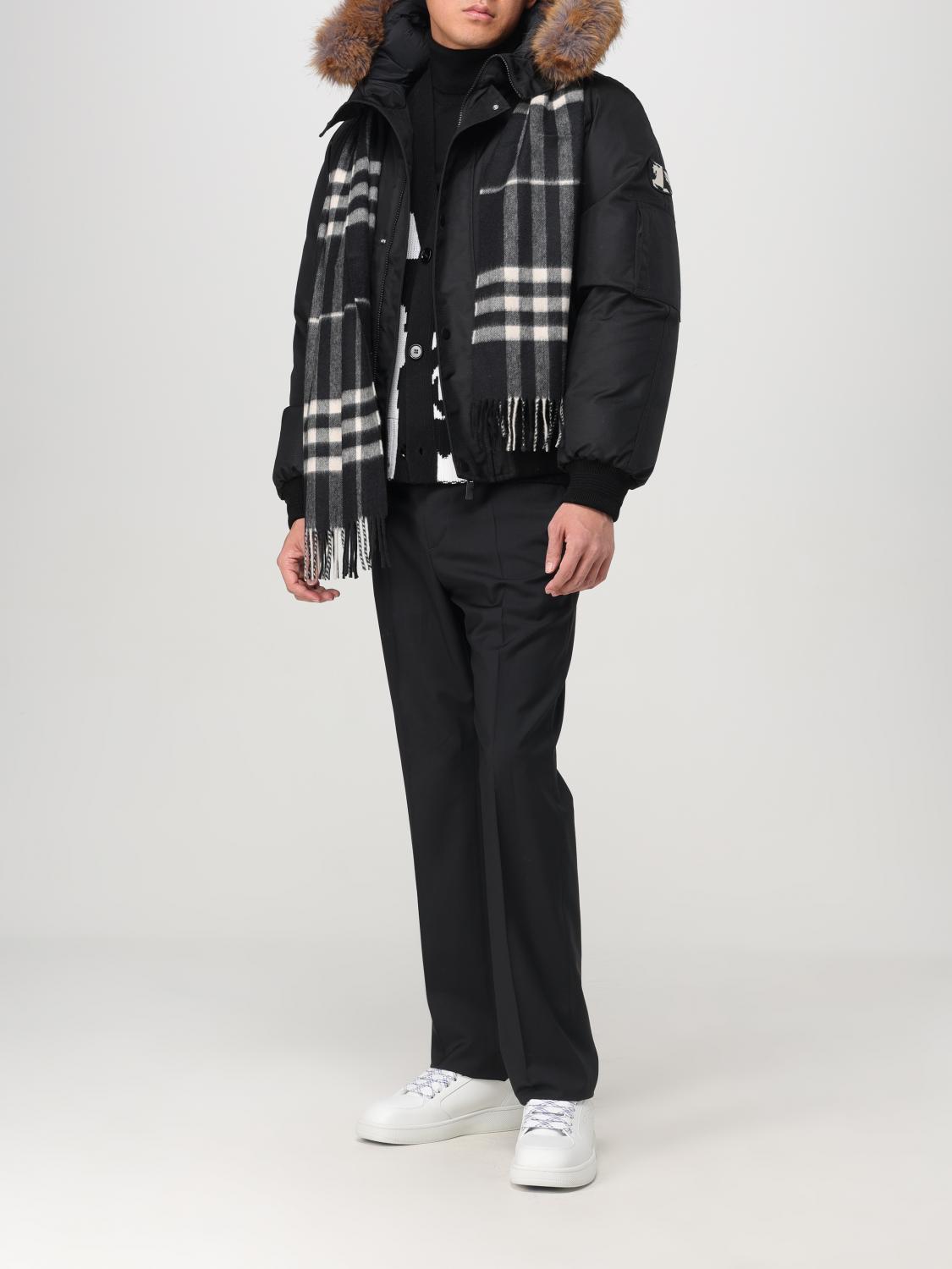 BURBERRY SCARF: Scarf men Burberry, Black - Img 4
