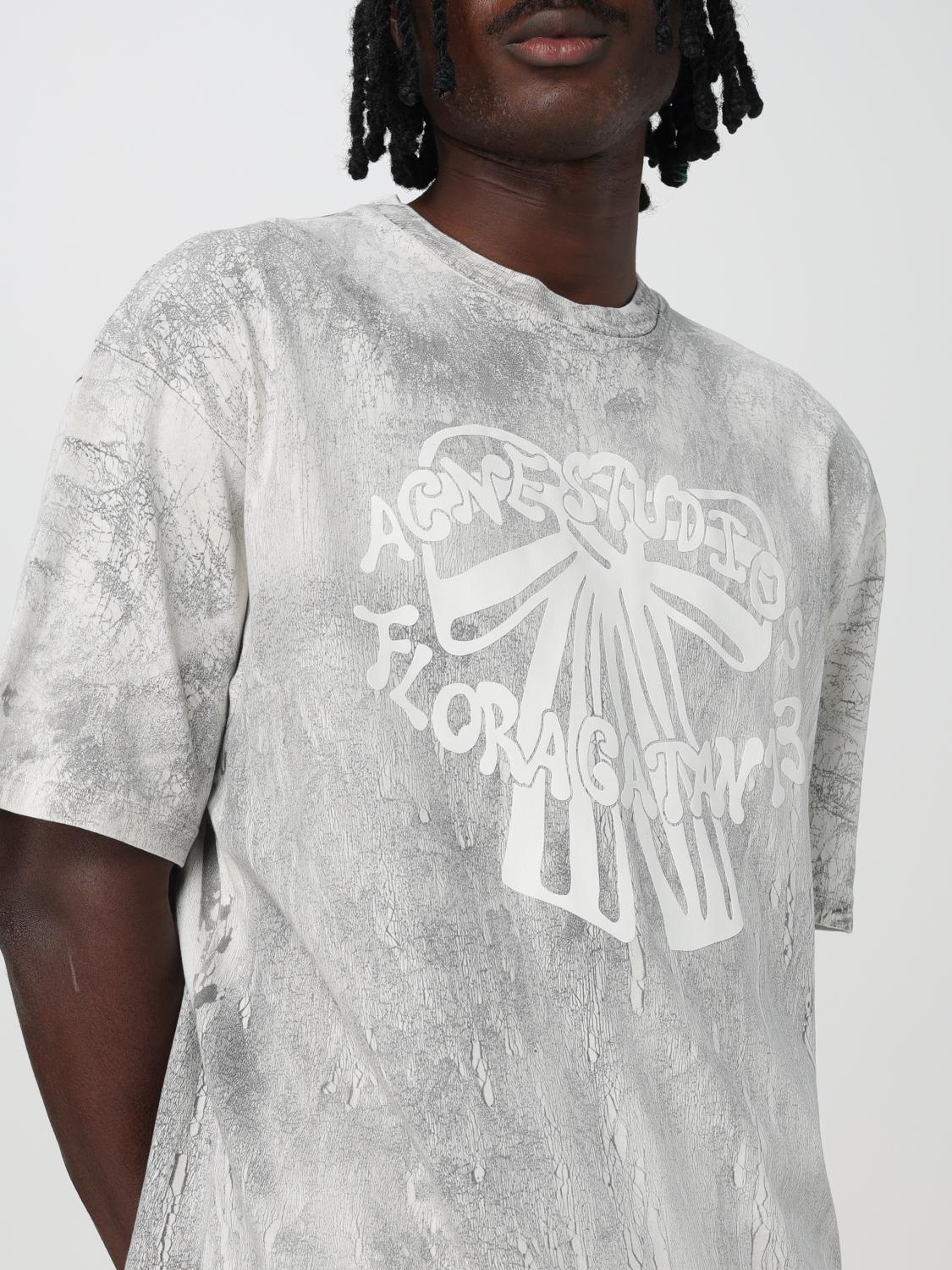 ACNE STUDIOS T-SHIRT: T-shirt stampata con maxi fiocco Acne Studios, Nero - Img 4