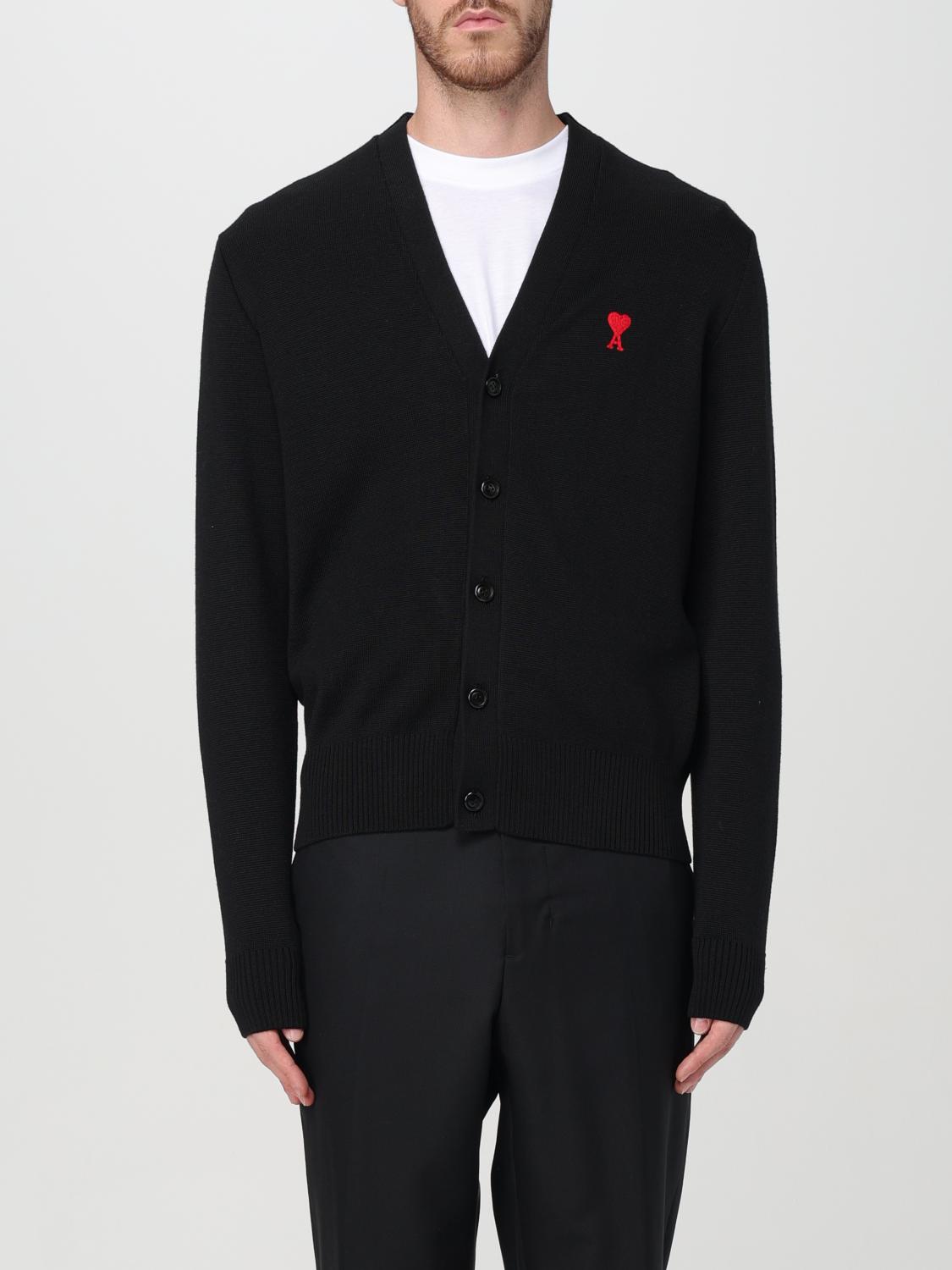 AMI PARIS CARDIGAN: Sweater men Ami Paris, Black - Img 1
